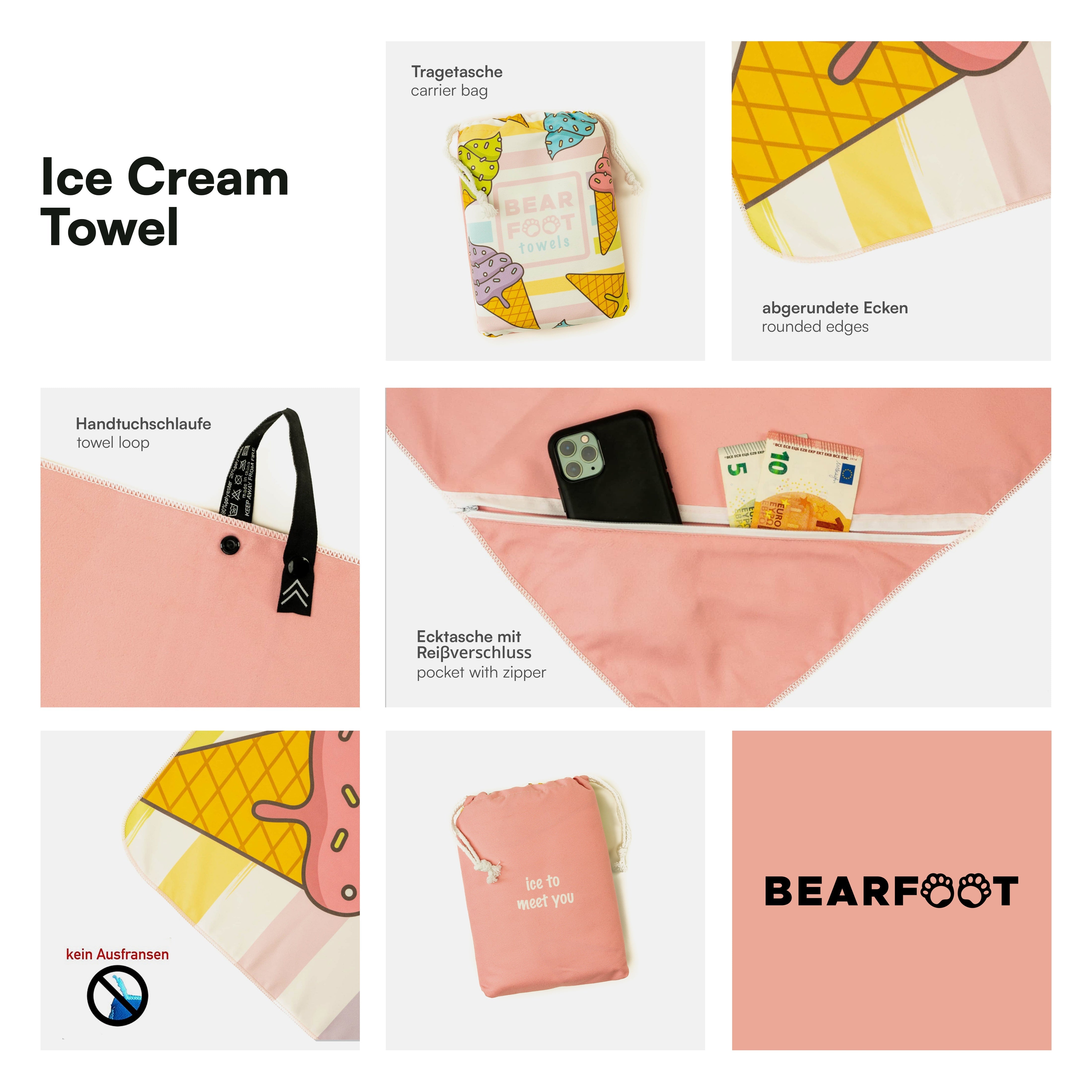 bearfoot-strandt-cher-ice-cream-strandhandtuch-160x80-cm image 3