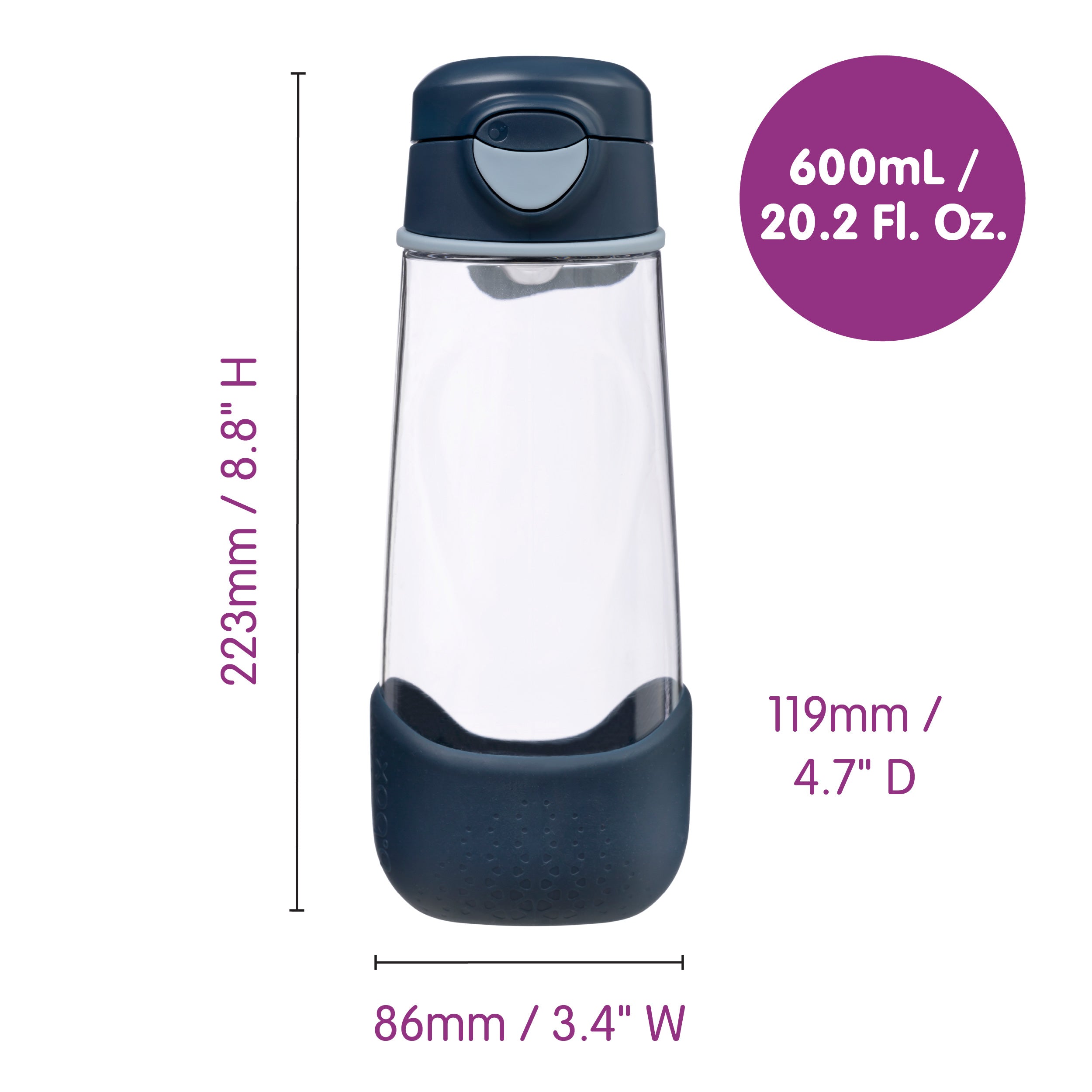 b-box-sport-spout-trinkflasche-lilac-pop-600-ml-auslaufsicher image 6