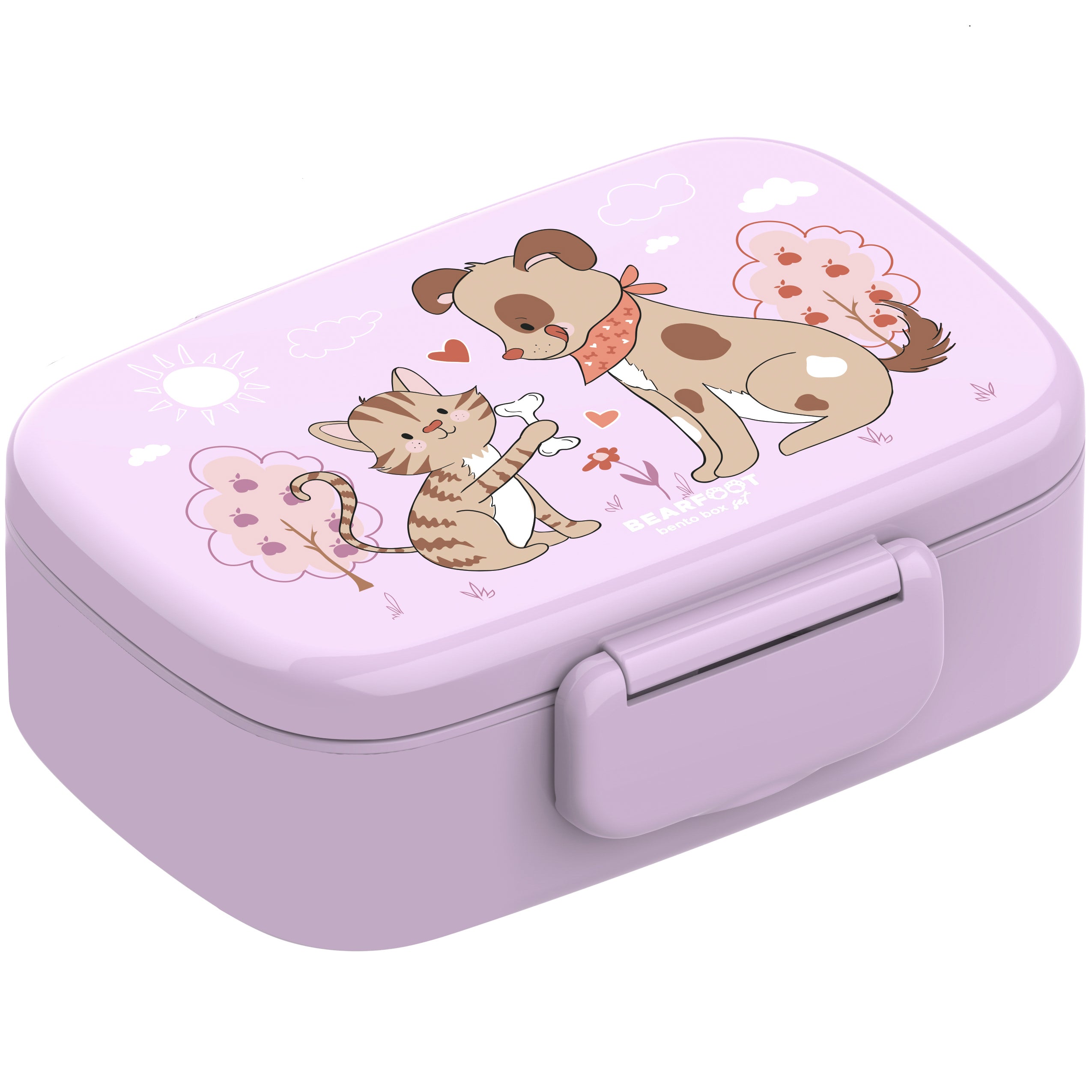 bearfoot-brotdose-hund-katze-lunchbox-lila-auslaufsicher image 8