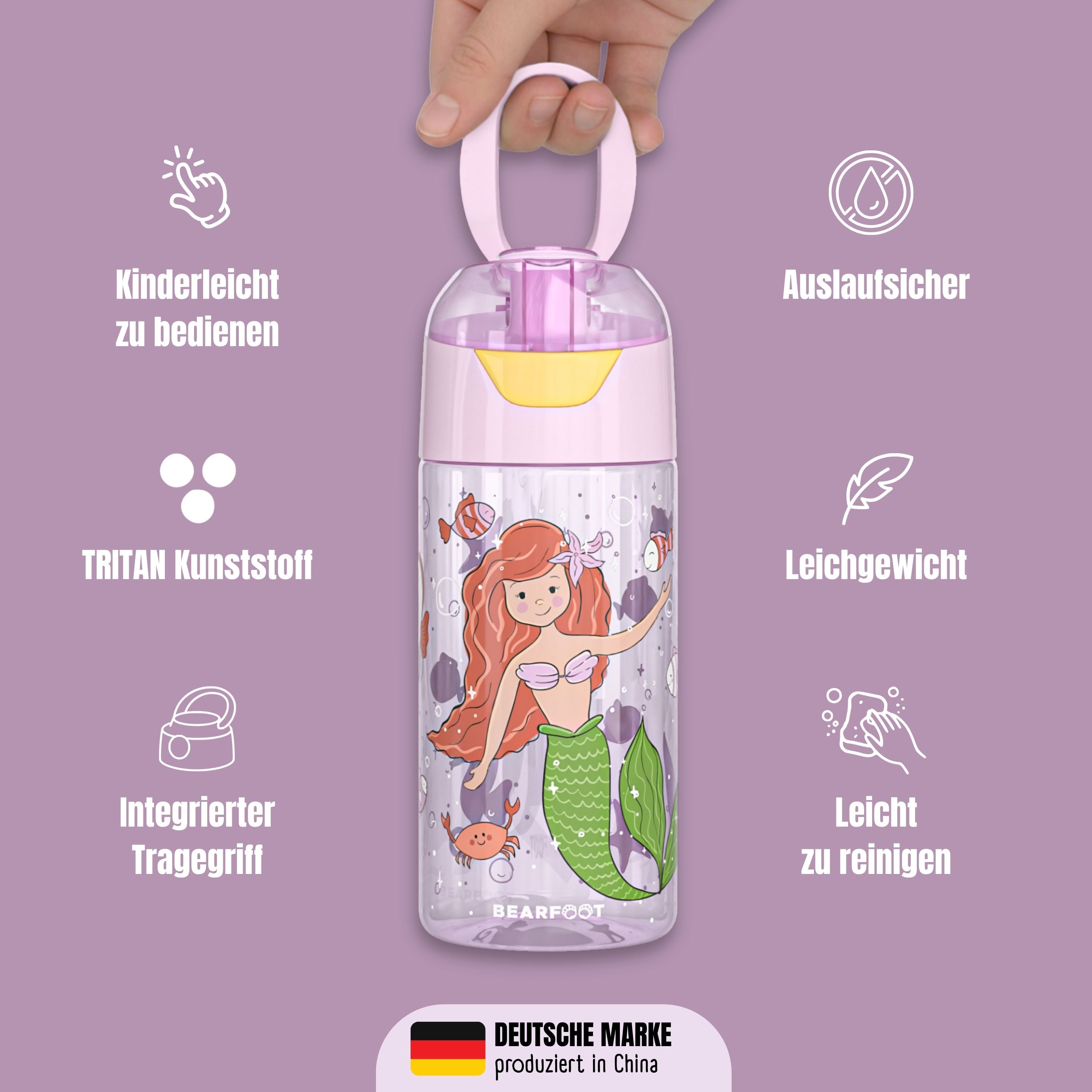 bearfoot-trinkflasche-meerjungfrau-450-ml-wasserflasche-tritan image 7