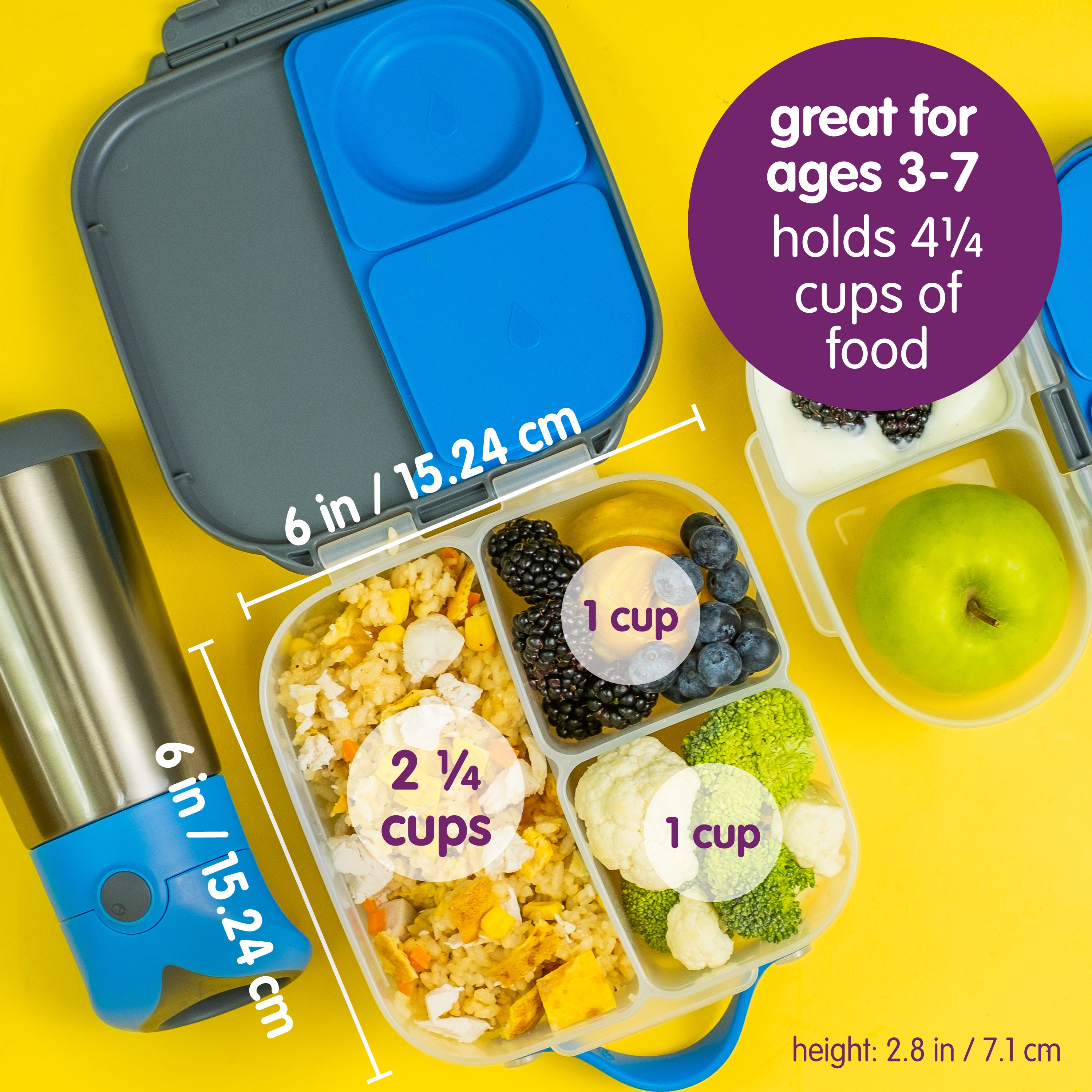 b-box-lunch-time-3-pack-lemon-sherbet-brotdosen-set image 4