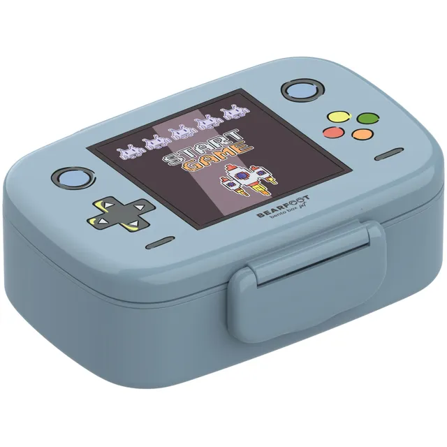 bearfoot-brotdosen-set-brotdose-game-lunchbox-blau-mit-besteck image 1