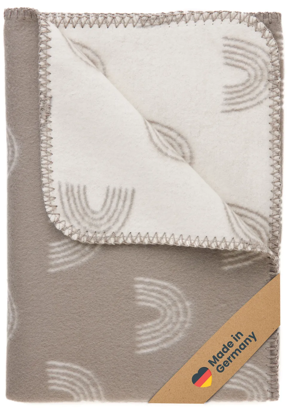 bearfoot-regenbogen-braun-babydecke-bio-baumwolle-100x75-cm image 1