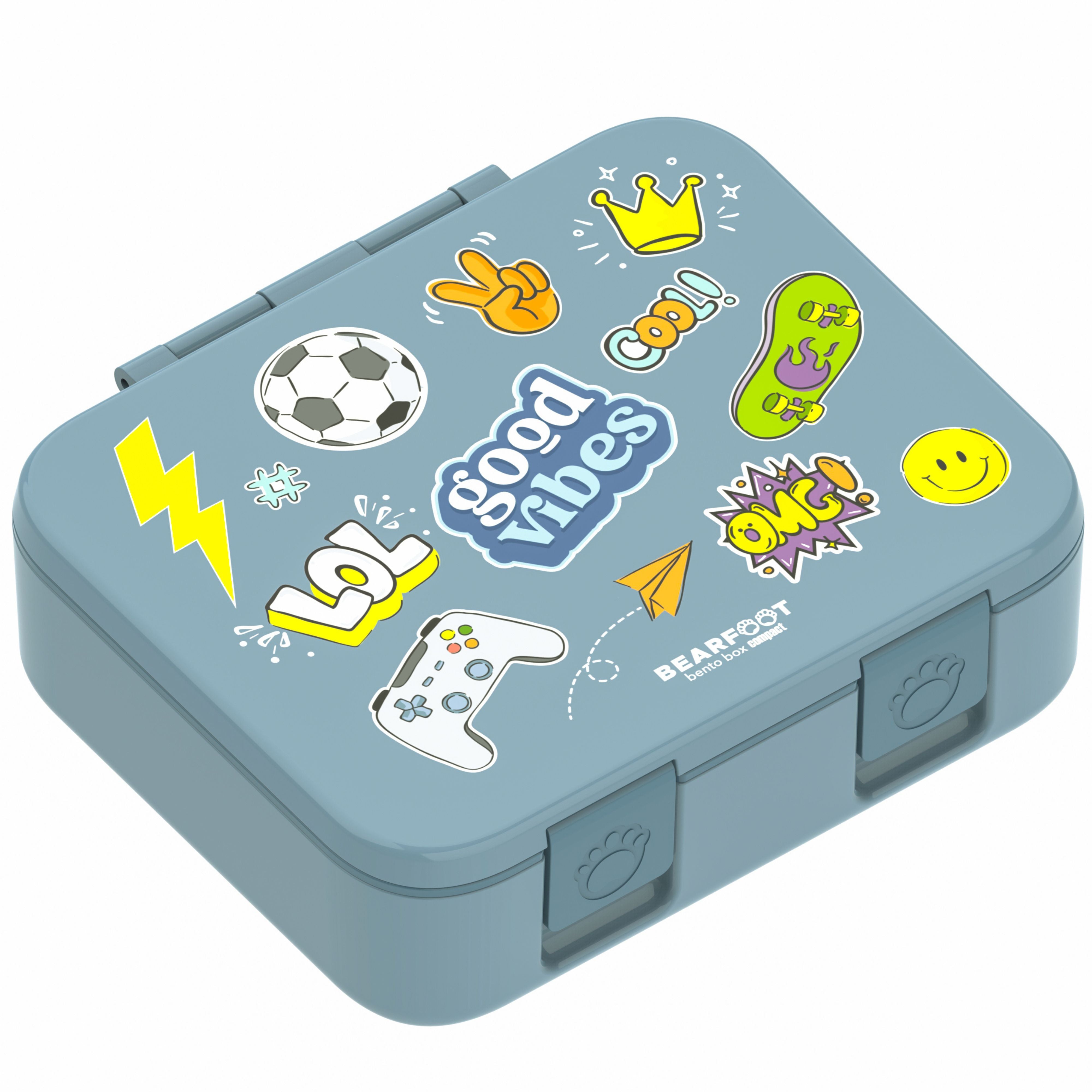 bearfoot-bento-box-compact-brotdose-sticker-blau-1000ml image 3