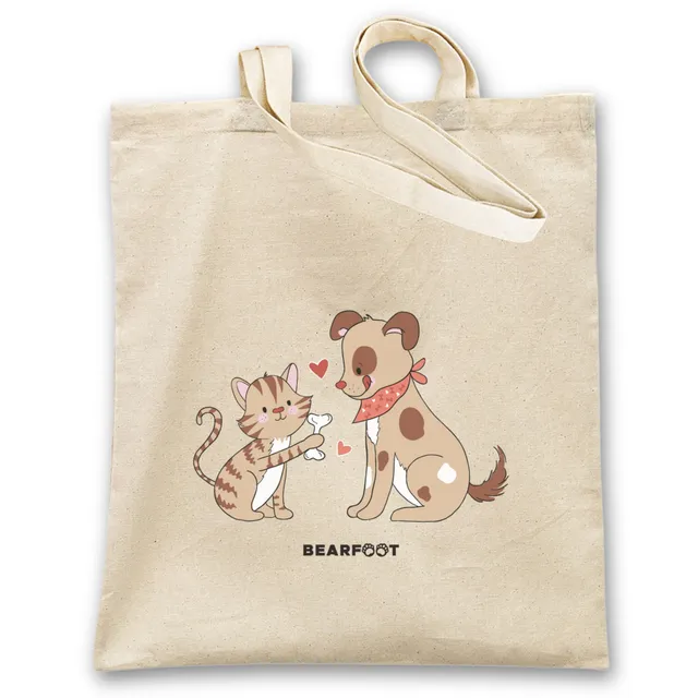 bearfoot-jutebeutel-hund-katze-stoffbeutel-35x40-baumwolle image 1