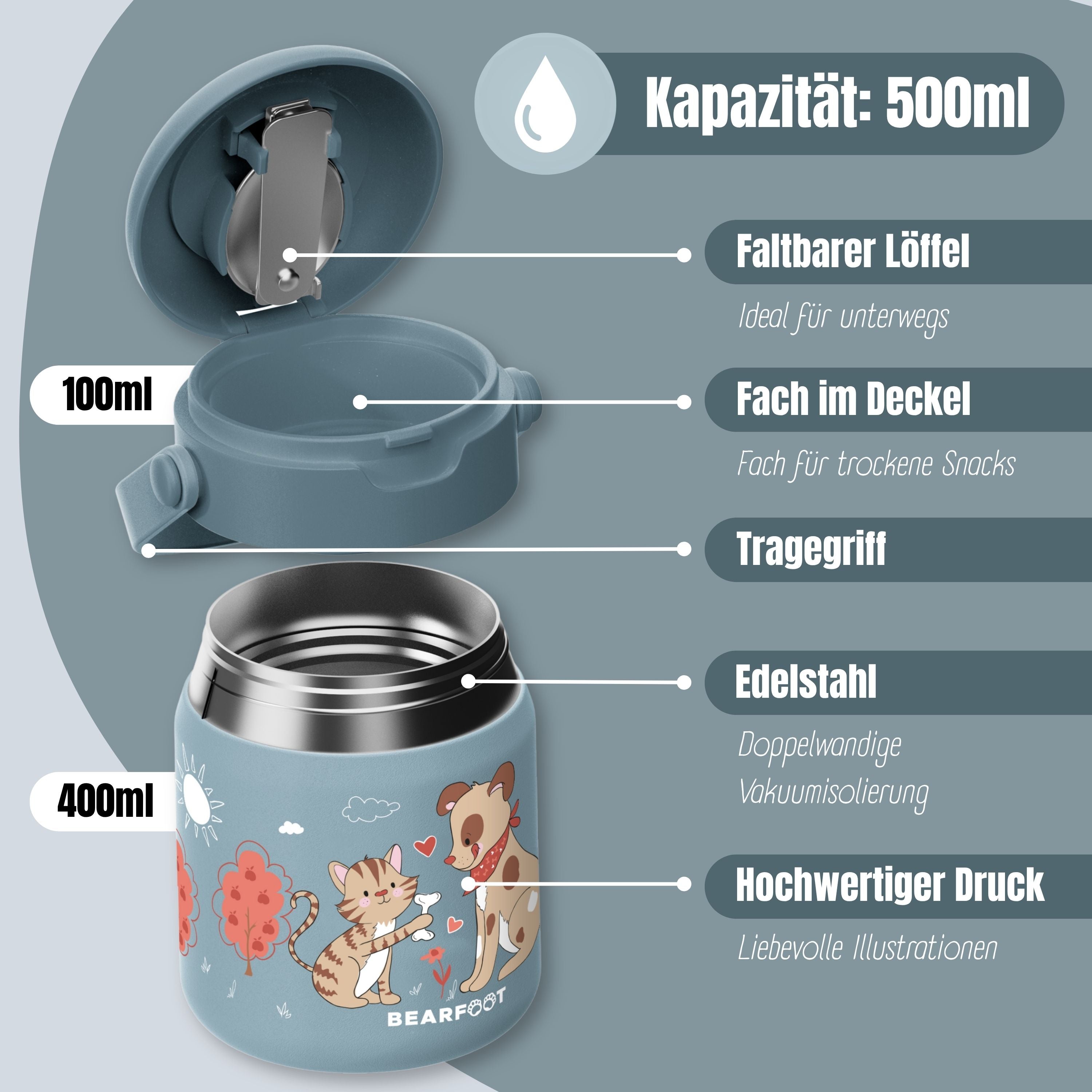 bearfoot-thermobeh-lter-500ml-hund-katze-blau-edelstahl image 6