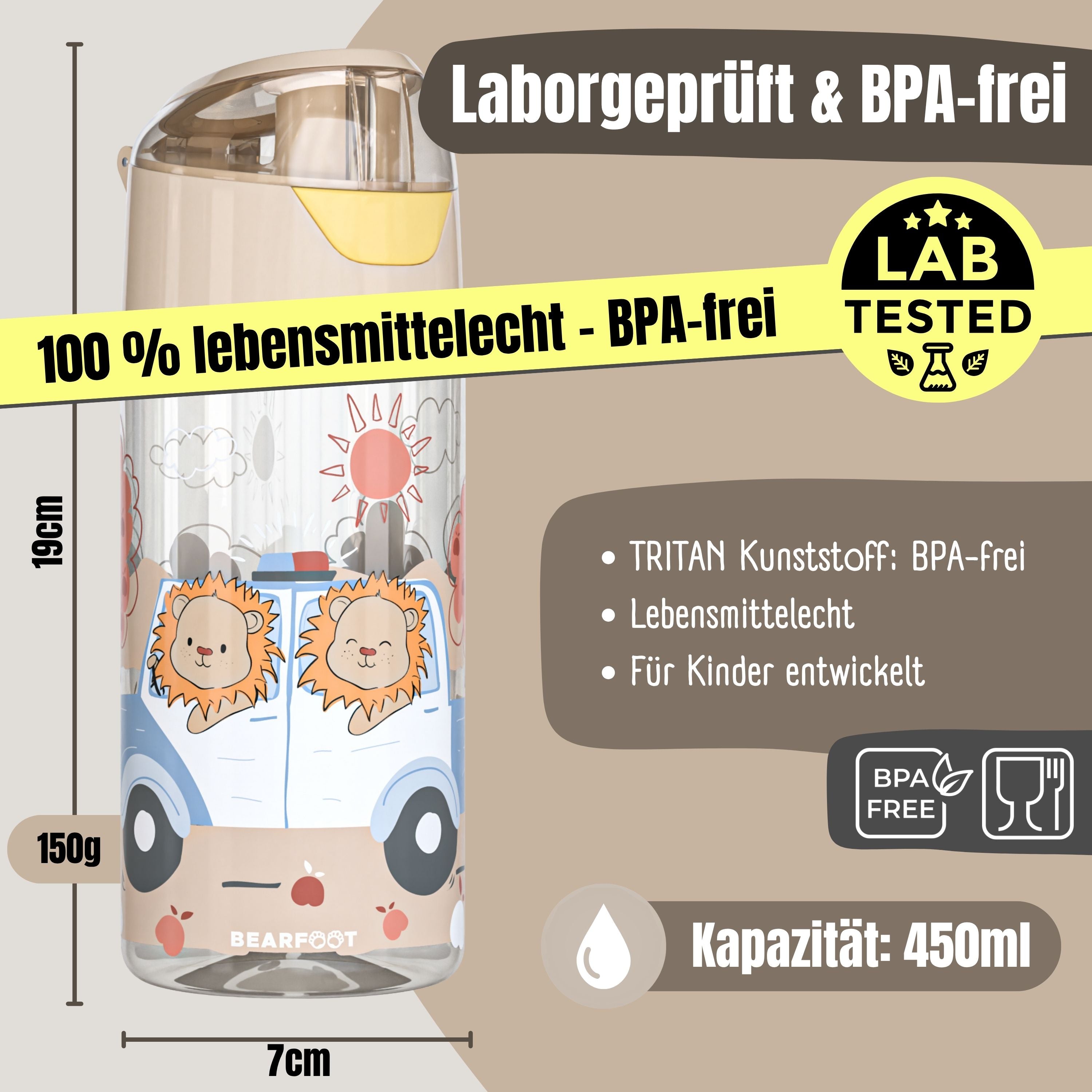 bearfoot-trinkflasche-polizei-l-wen-450-ml-bpa-frei image 3