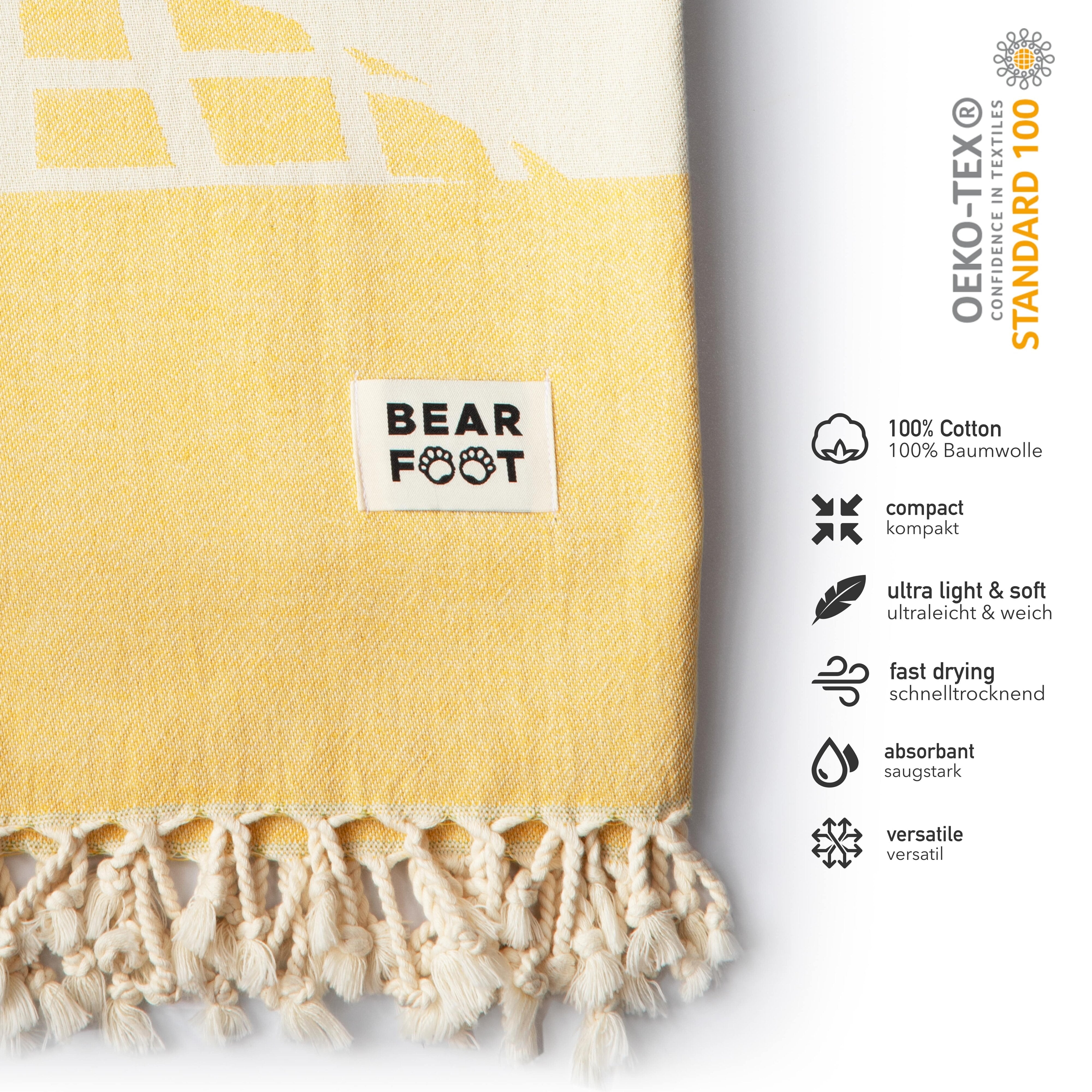 bearfoot-strandt-cher-pineapple-yellow-strandtuch-baumwolle-gelb image 2