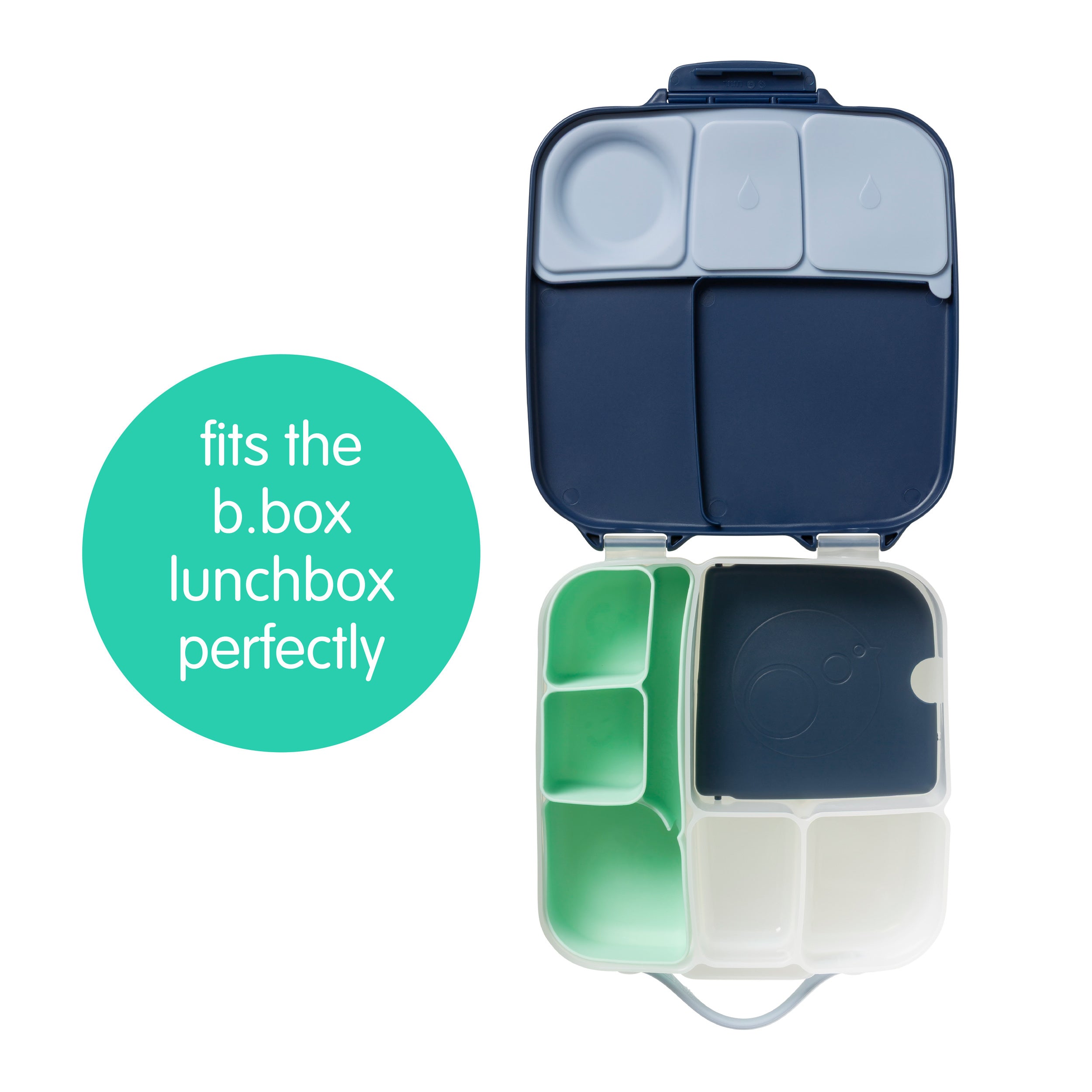 b-box-bento-tray-lunchbox-einsatz-silikon-cosmic-apfelfach image 5