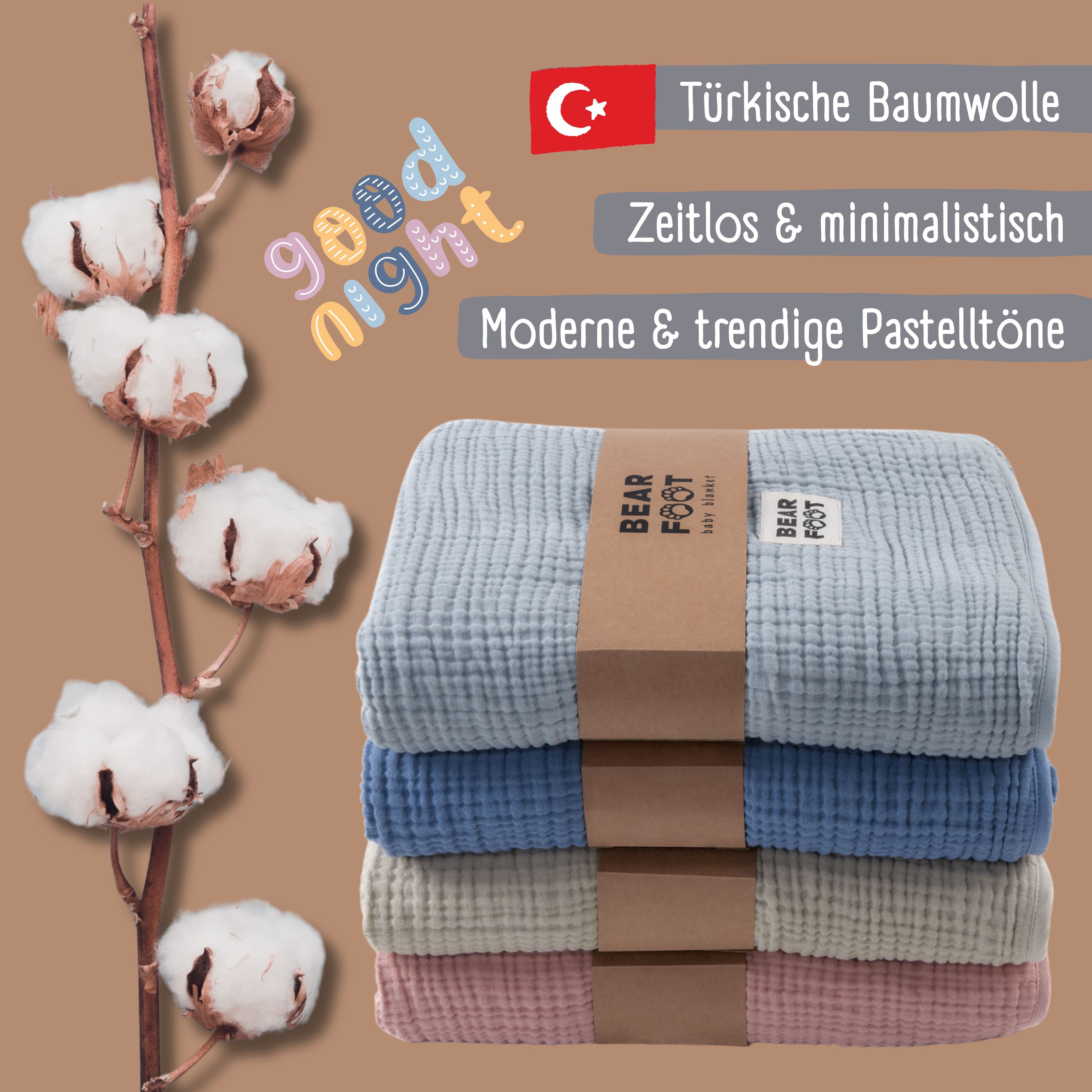 bearfoot-babydecken-musselindecke-fleecedecke-braun-wendedecke image 7
