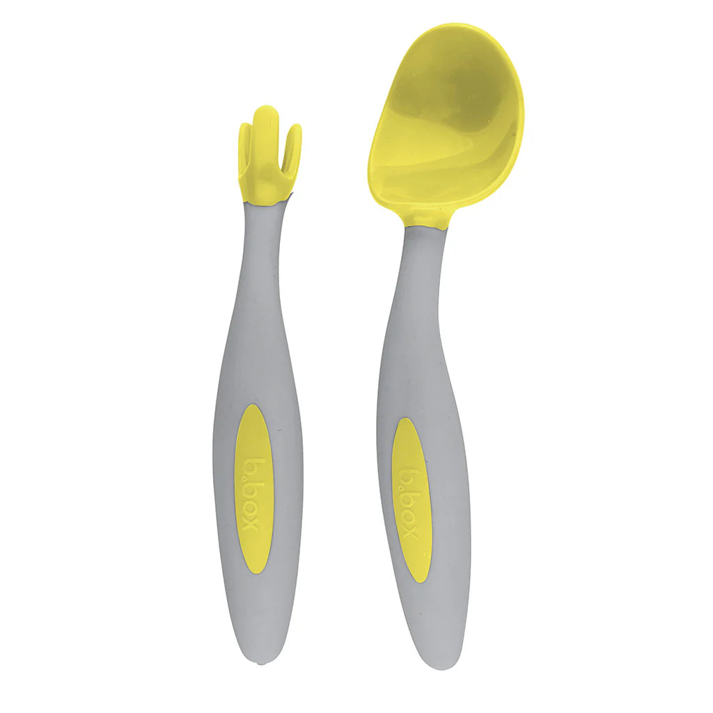b-box-toddler-besteckset-lemon-sherbet-gelb-l-ffel-flork-etui image 1