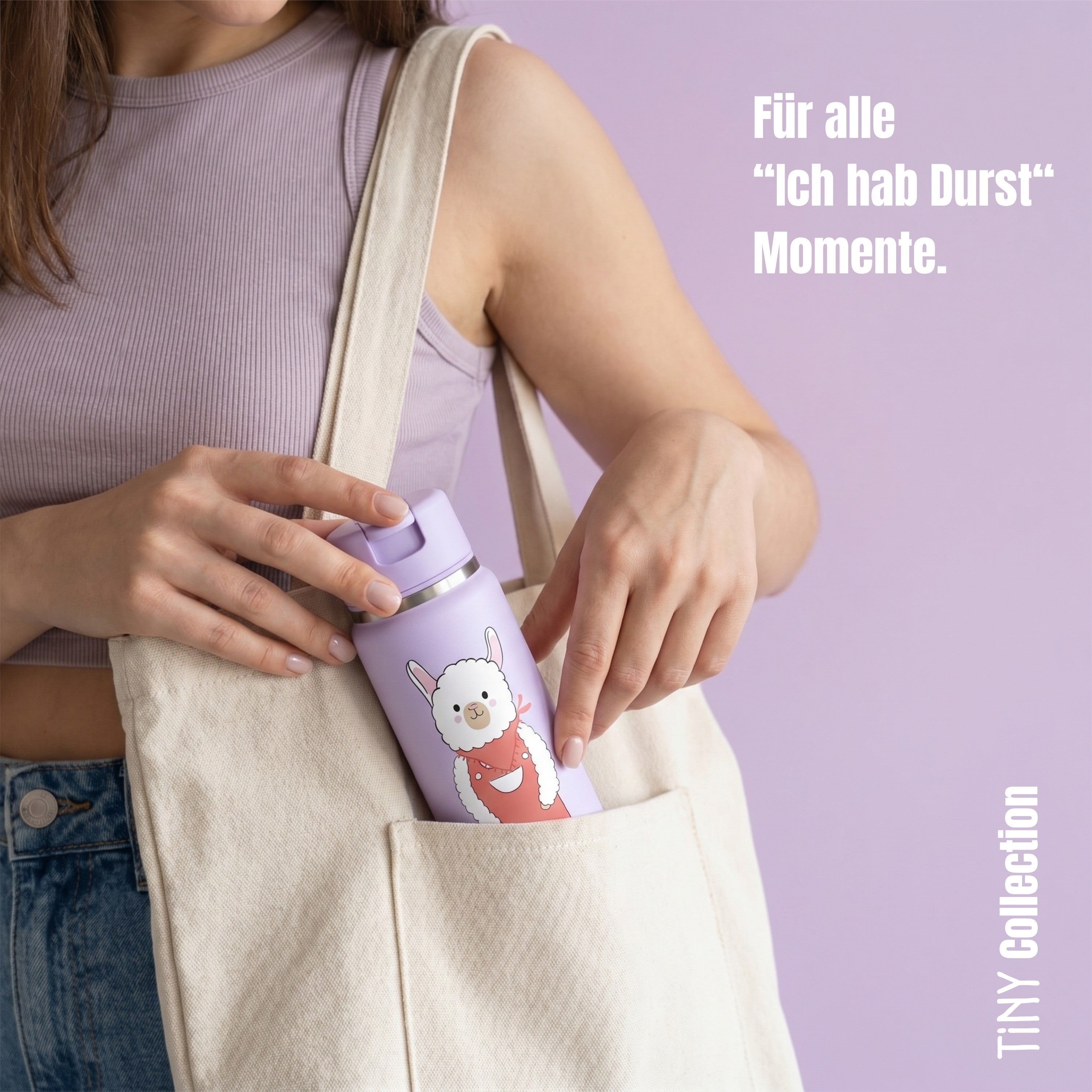 bearfoot-tiny-lama-isolierflasche-200-ml-edelstahl-mit-strohhalm image 8