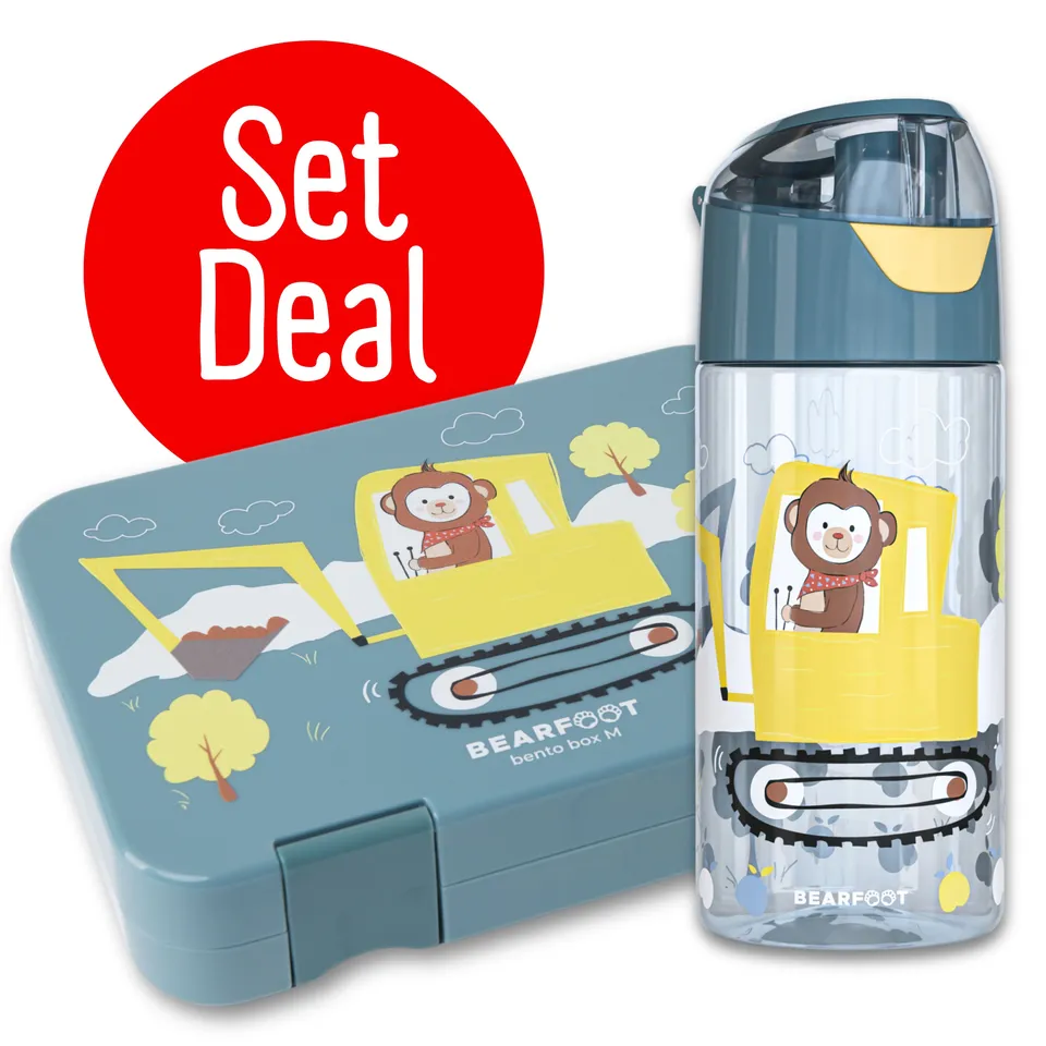 bearfoot-bundle-bagger-bento-box-m-trinkflasche-450-ml-set image 1