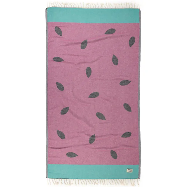 bearfoot-strandt-cher-strandtuch-watermelon-red-baumwolle-schnelltrocknend image 1