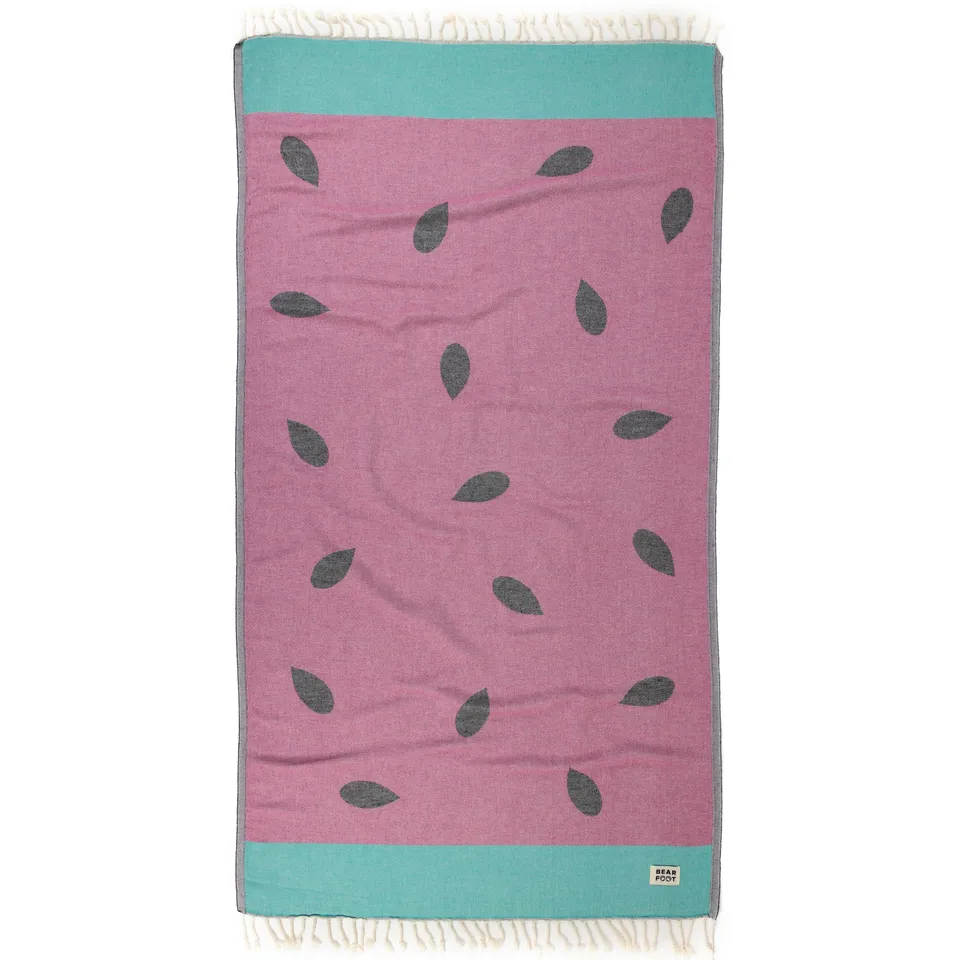 bearfoot-strandt-cher-strandtuch-watermelon-red-baumwolle-schnelltrocknend image 1
