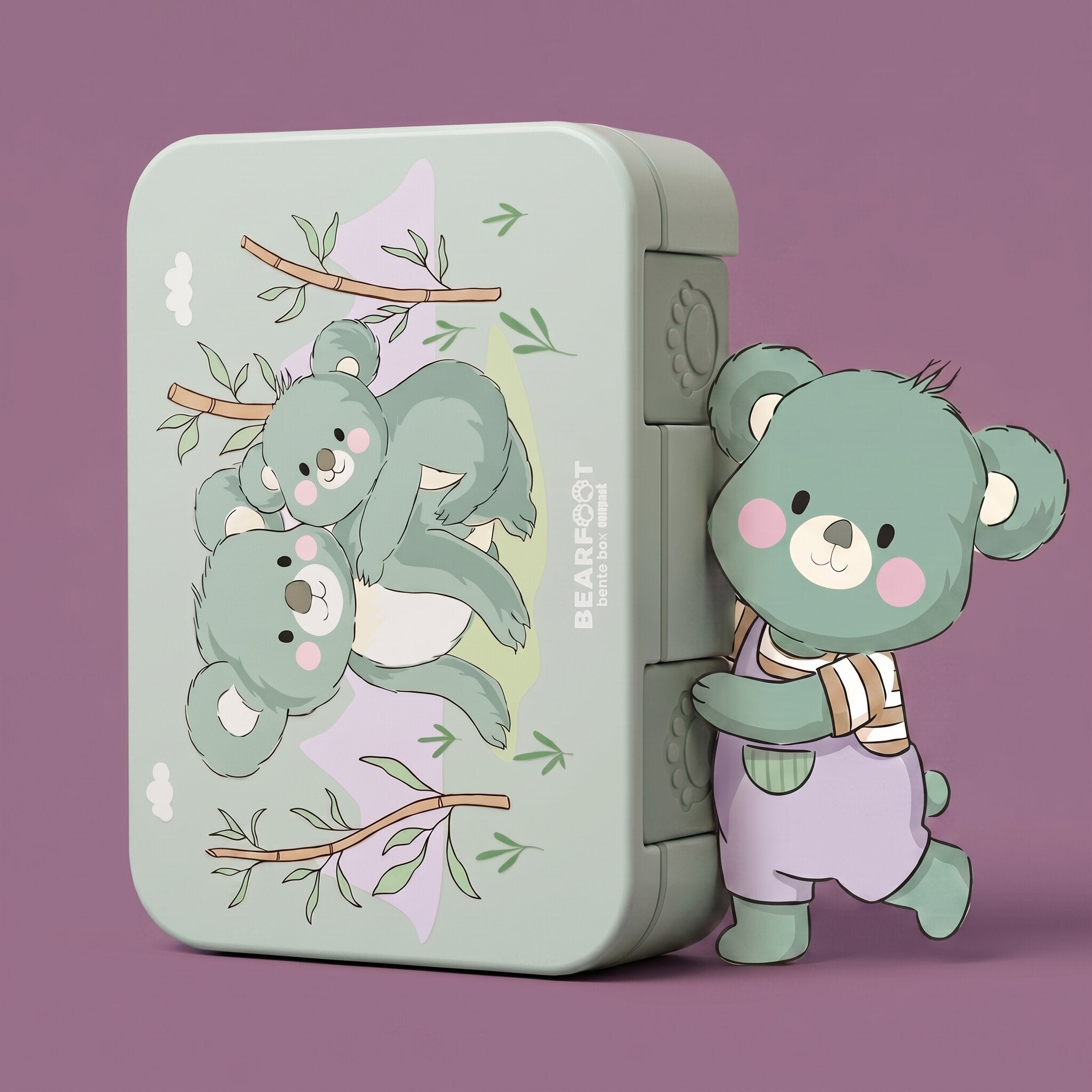 bearfoot-bento-box-compact-brotdose-koala-1000ml-auslaufsicher image 1