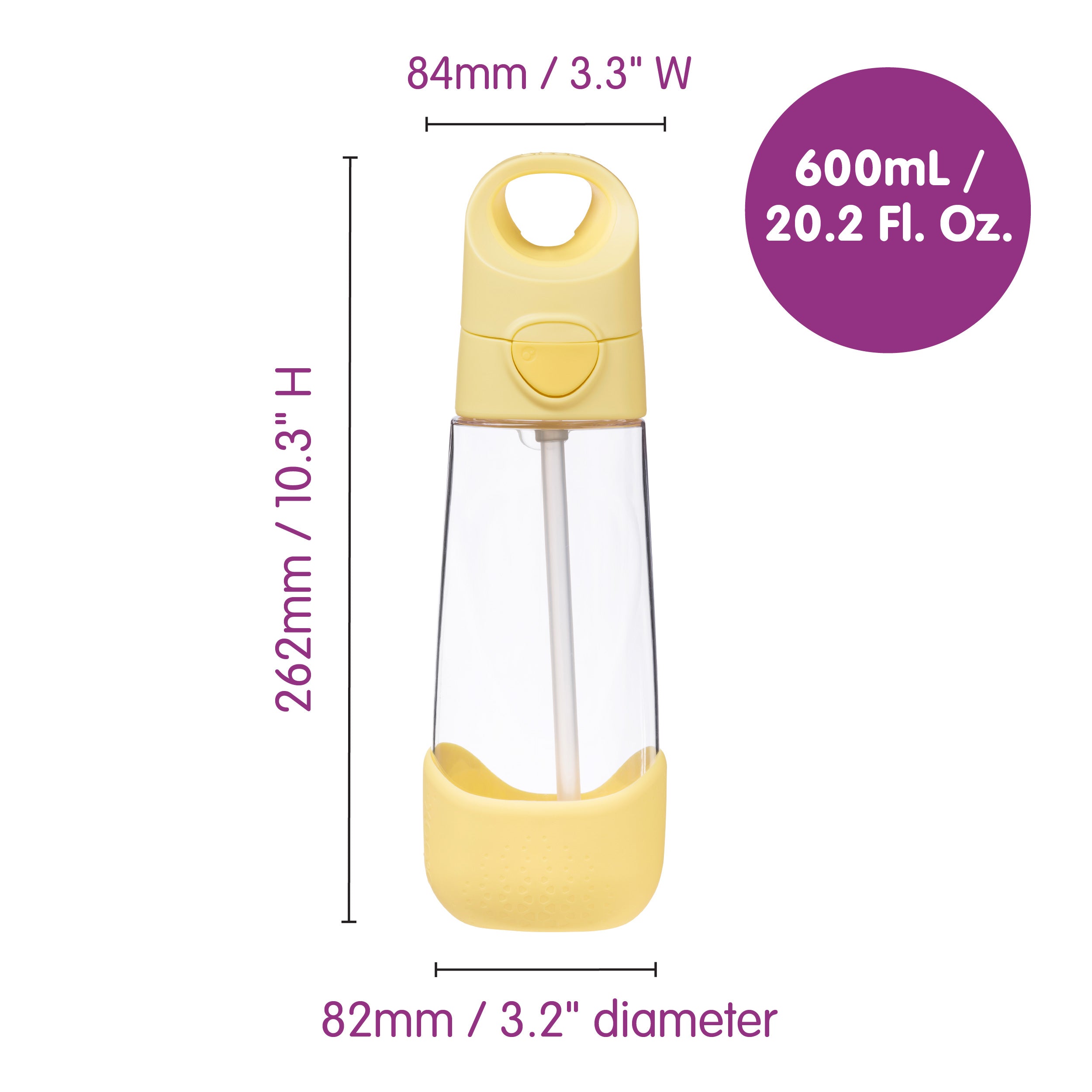 b-box-tritan-trinkflasche-600-ml-lilac-pop-auslaufsicher image 7