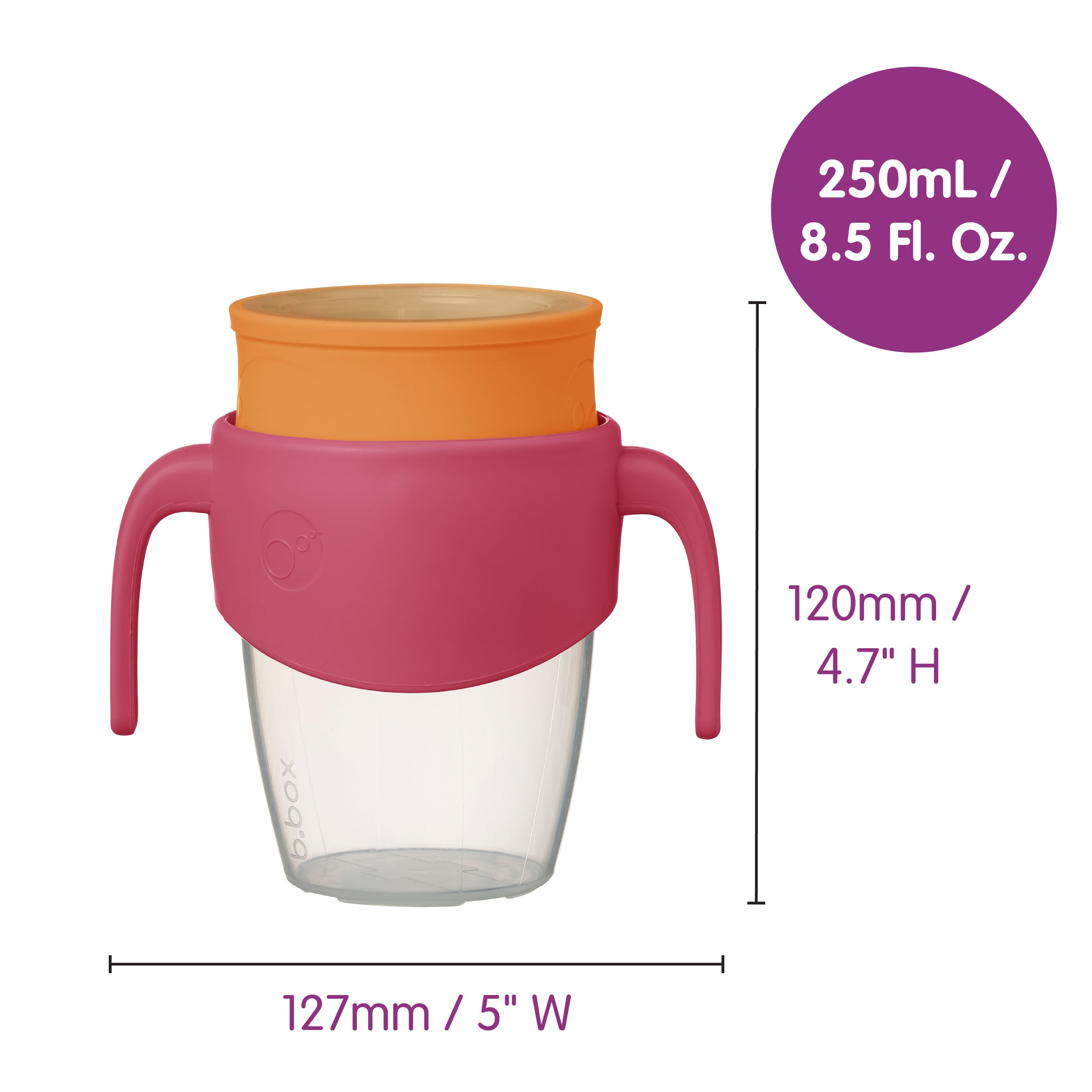 b-box-360-trinklernbecher-strawberry-shake-250ml-ab-6-monate image 6
