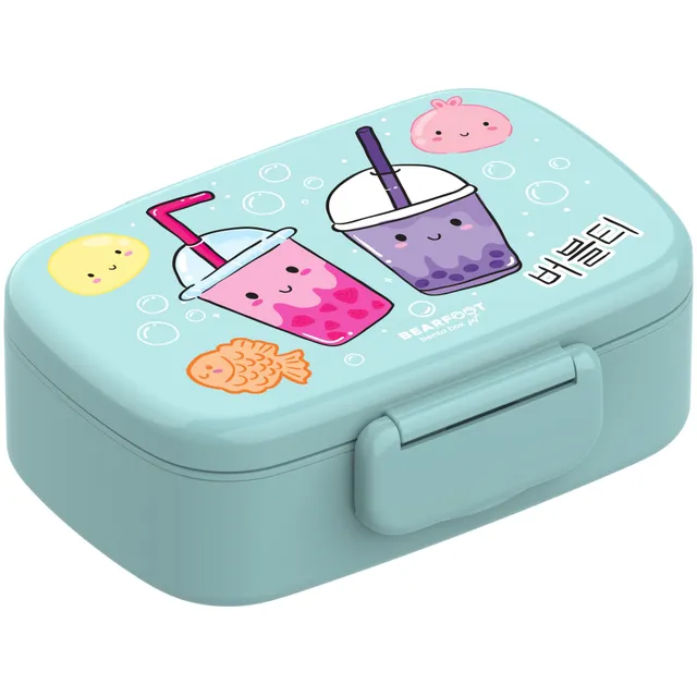 bearfoot-bento-brotdose-kinder-bubble-tea-mint-mit-f-chern image 1
