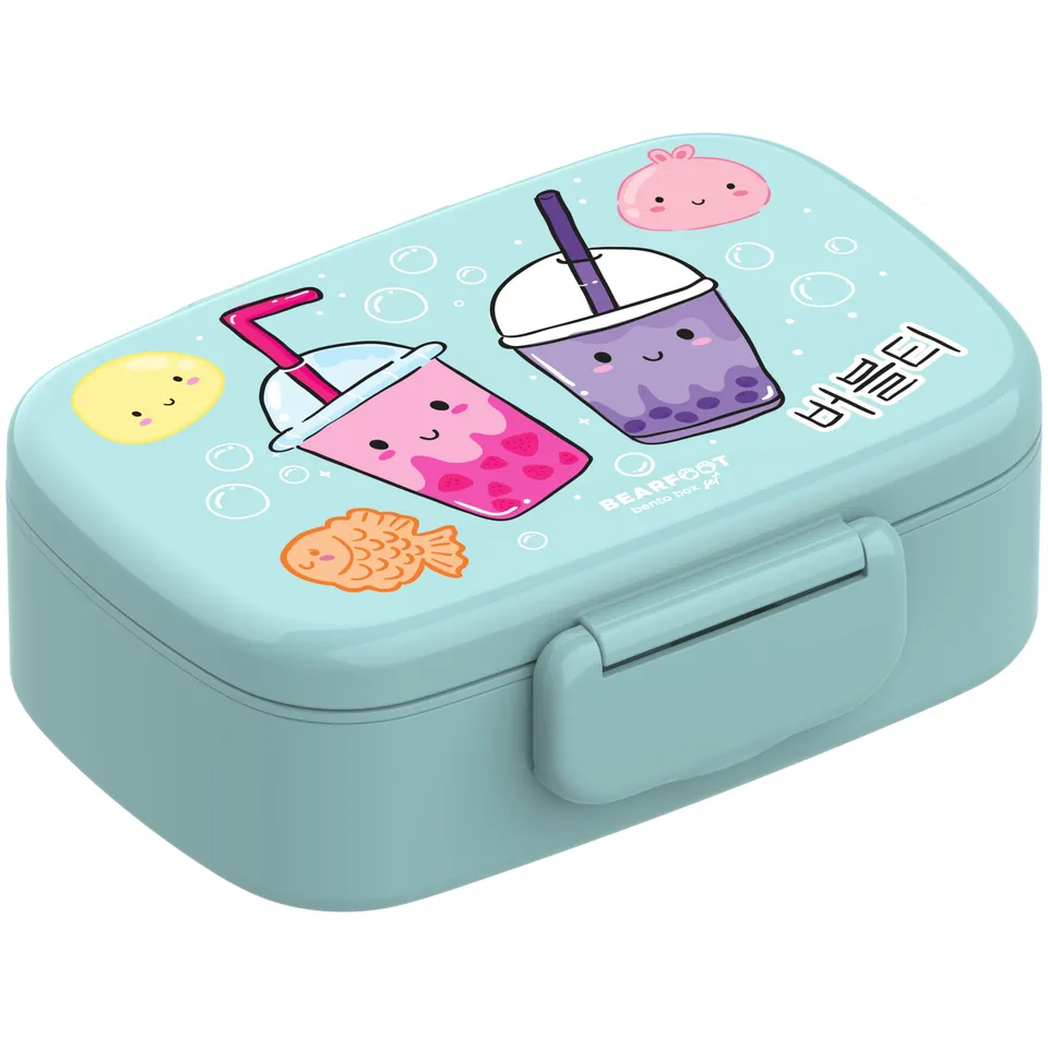 bearfoot-bento-brotdose-kinder-bubble-tea-mint-mit-f-chern image 1
