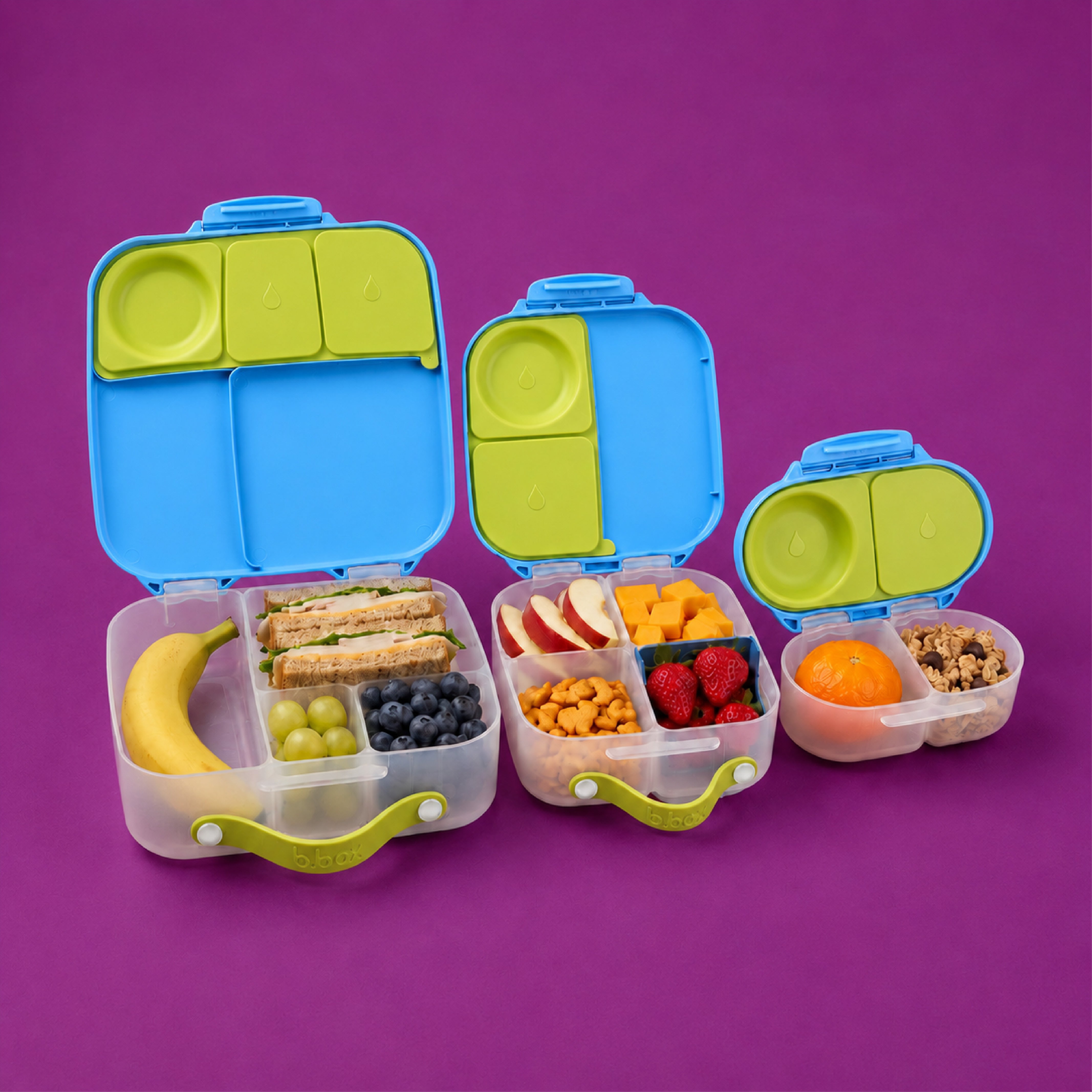 b-box-lunch-time-3er-brotdosen-set-ocean-breeze-blau-gr-n image 1