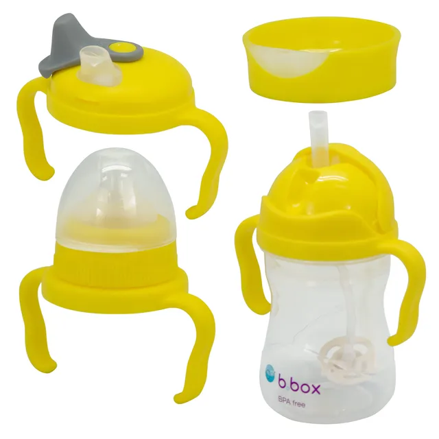 b-box-sippy-cup-transition-set-lemon-4-in-1-trinklernbecher image 1