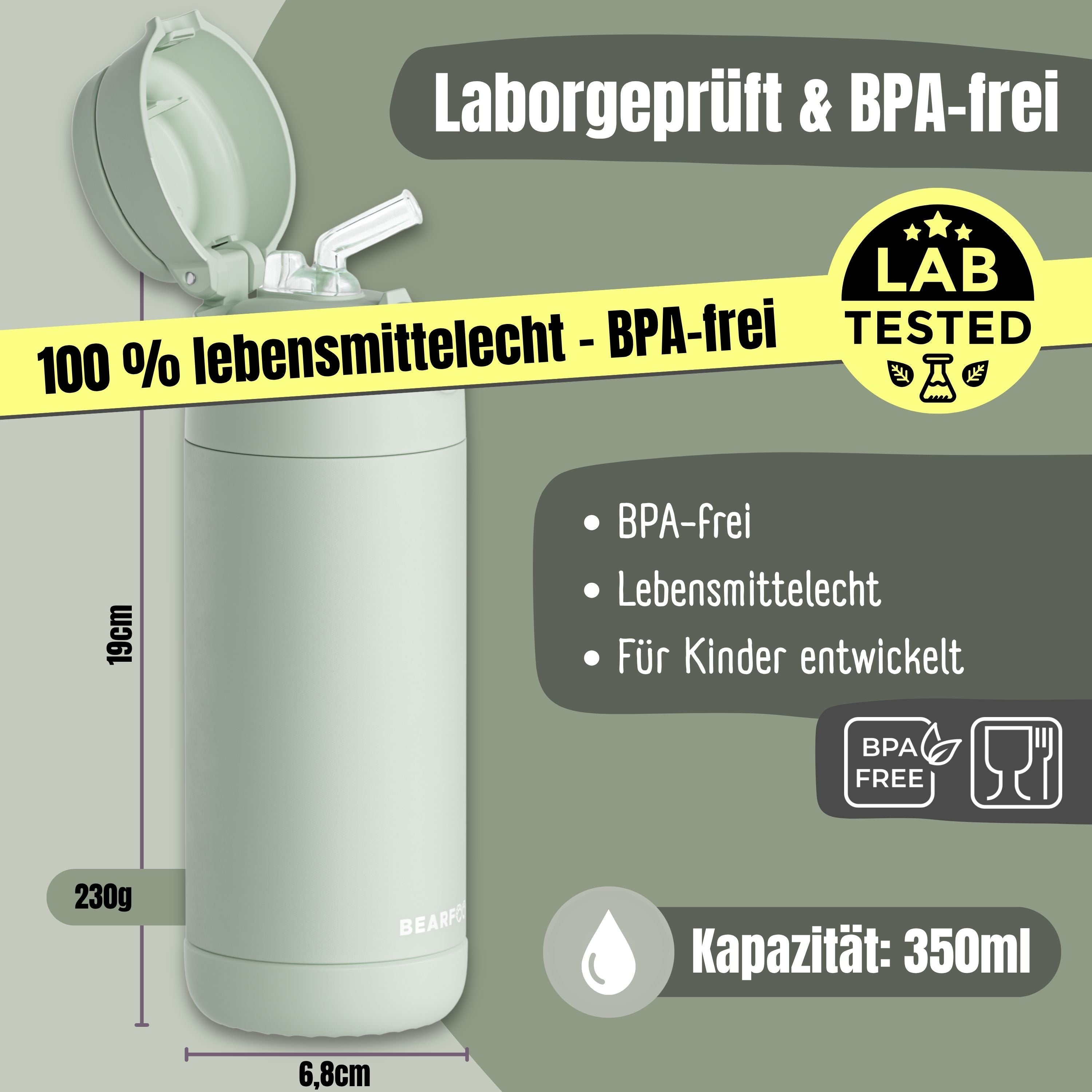 bearfoot-isolierflasche-thermo-trinkflasche-gr-n-350ml-edelstahl image 3