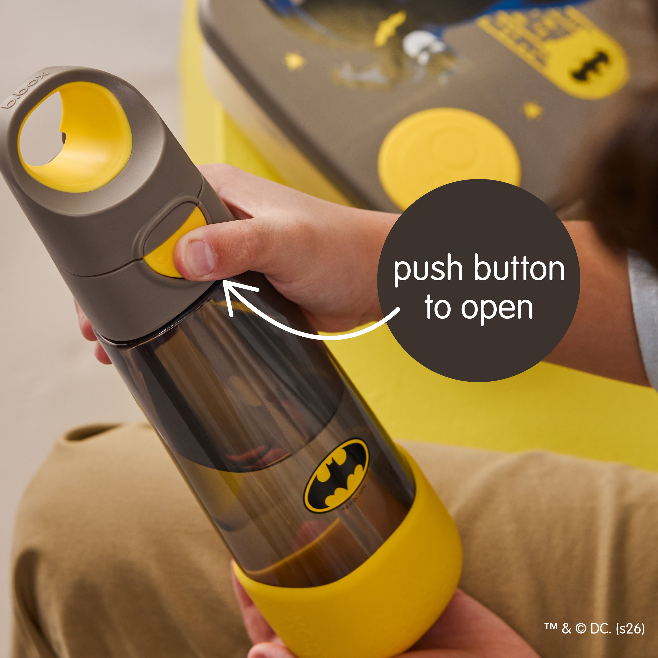 b-box-tritan-trinkflasche-600-ml-batman-auslaufsicher image 3