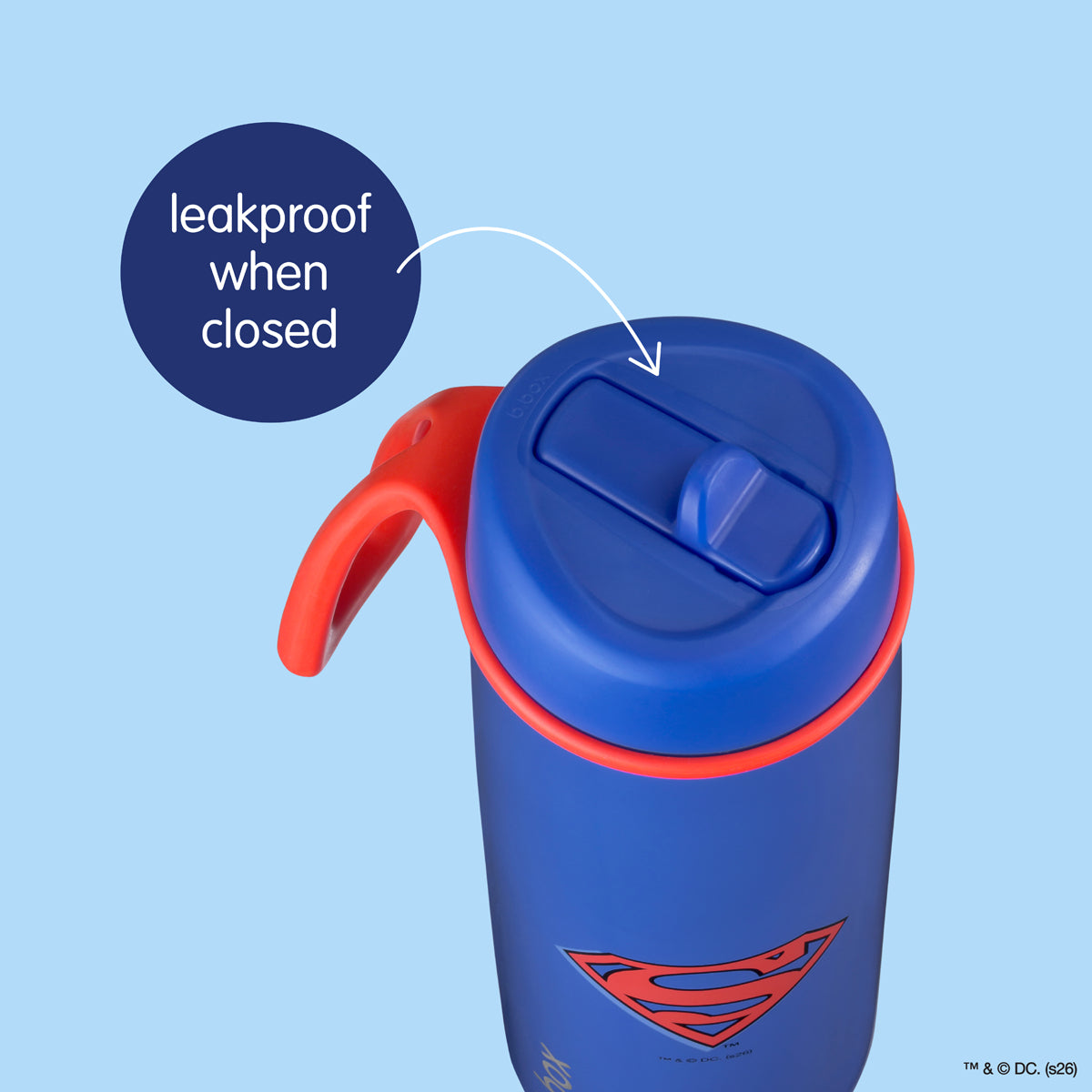 b-box-superman-trinkflasche-flip-top-690-ml-edelstahl image 6