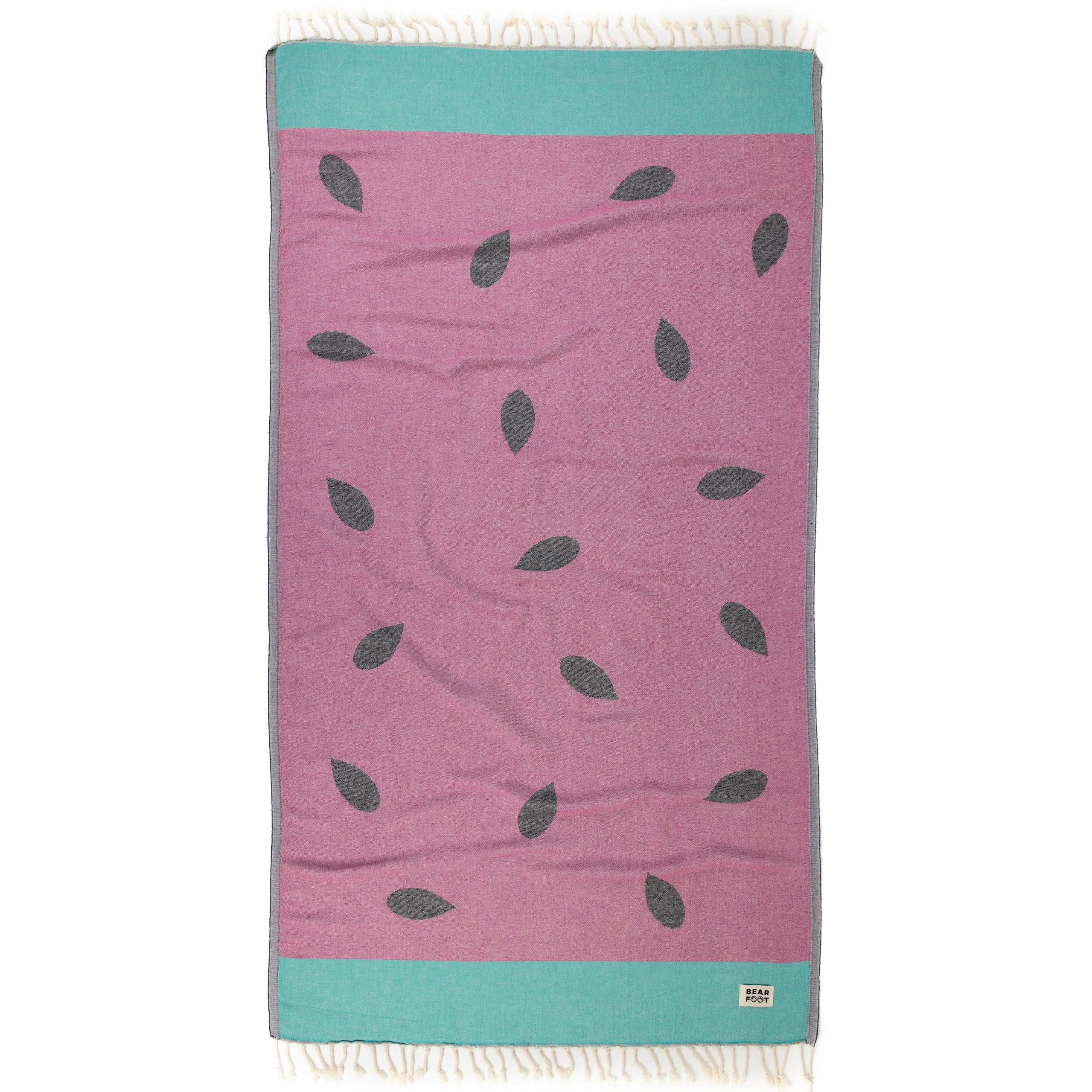 bearfoot-strandt-cher-strandtuch-watermelon-red-baumwolle-schnelltrocknend image 1