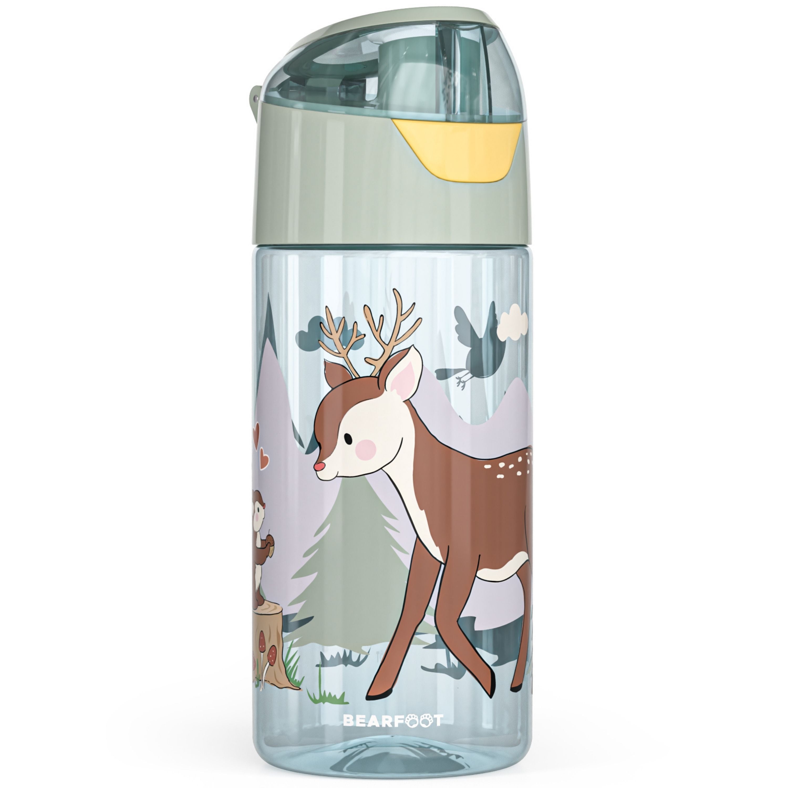 bearfoot-trinkflaschen-trinkflasche-450ml-reh-sage-bpa-frei image 2