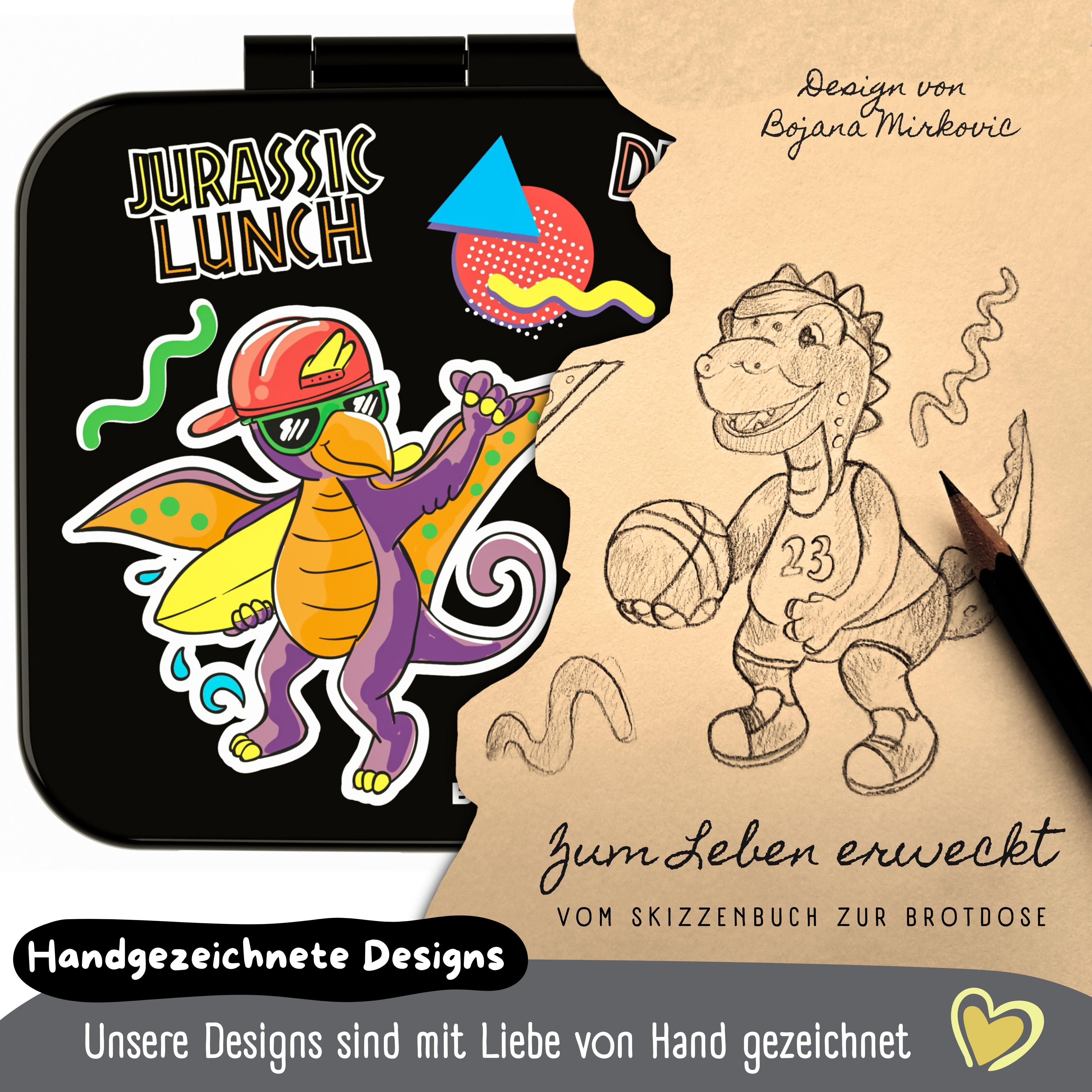 bearfoot-brotdose-dinos-lunchbox-schwarz-650-ml-auslaufsicher image 7