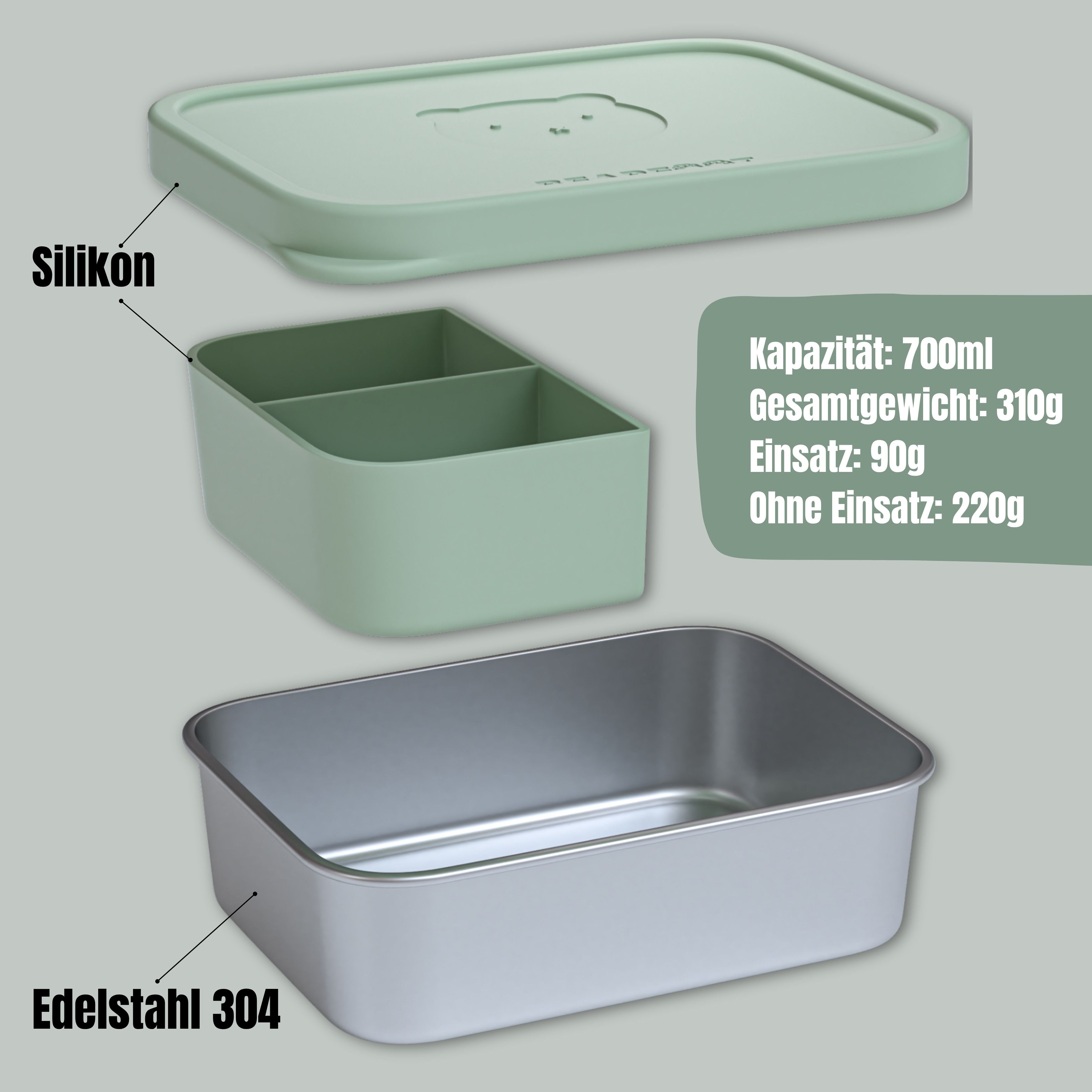 bearfoot-brotdose-edelstahl-kinder-salbei-silikon-700ml-bento image 6