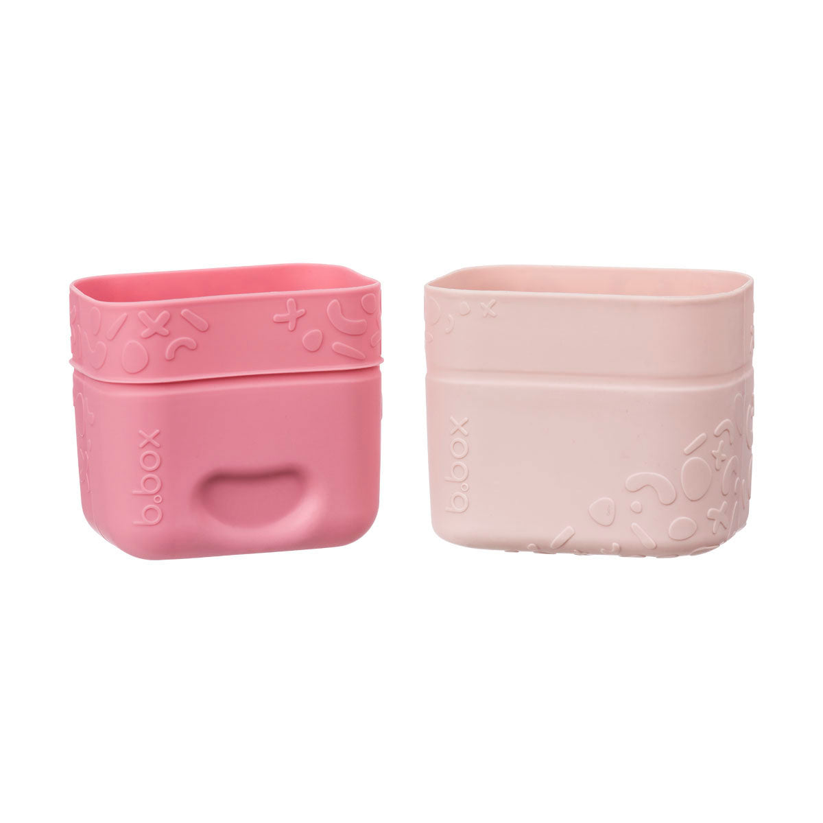 b-box-snack-cups-silikonbecher-berry-rosa-mit-deckel image 1
