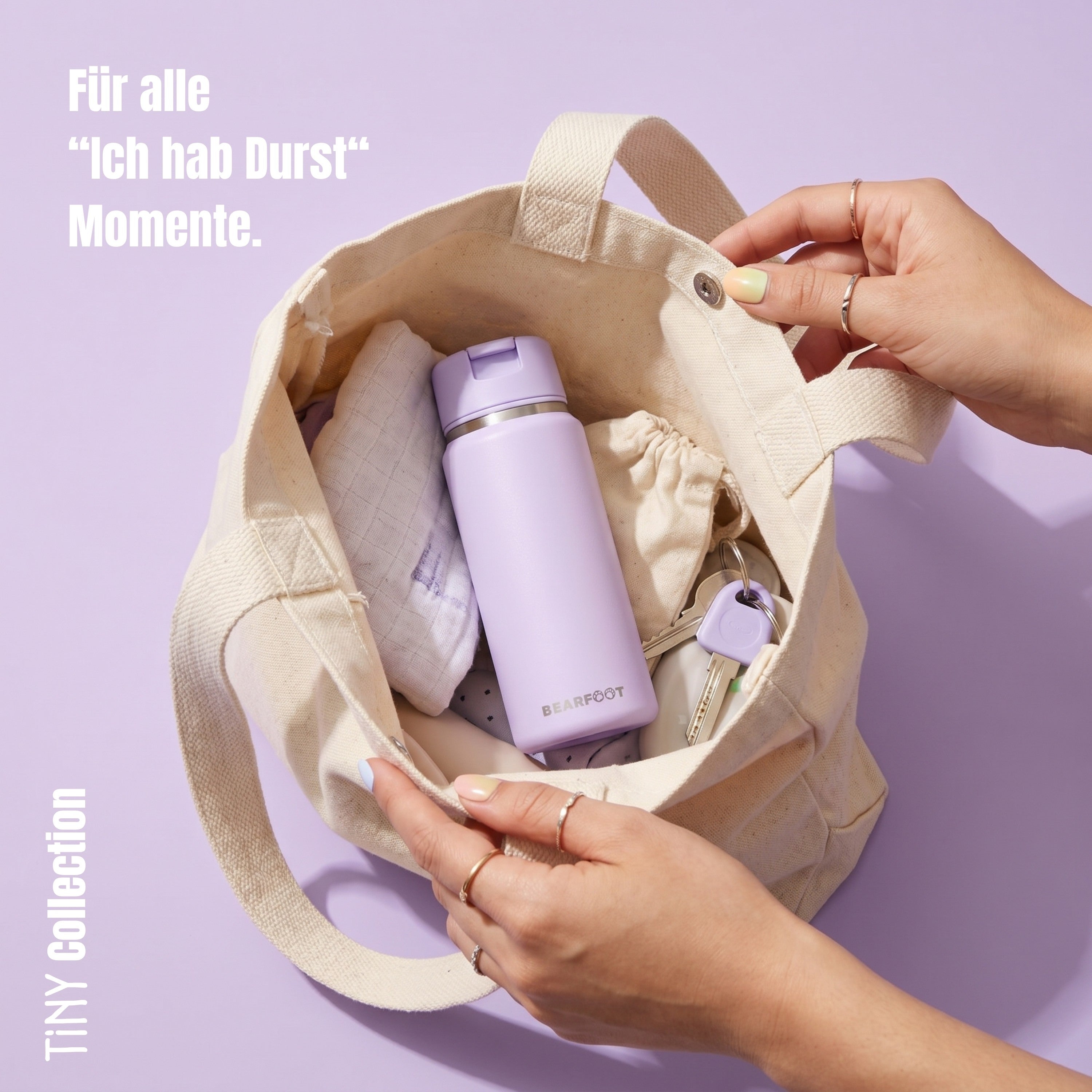 bearfoot-tiny-trinkflasche-edelstahl-200-ml-lila-auslaufsicher image 5