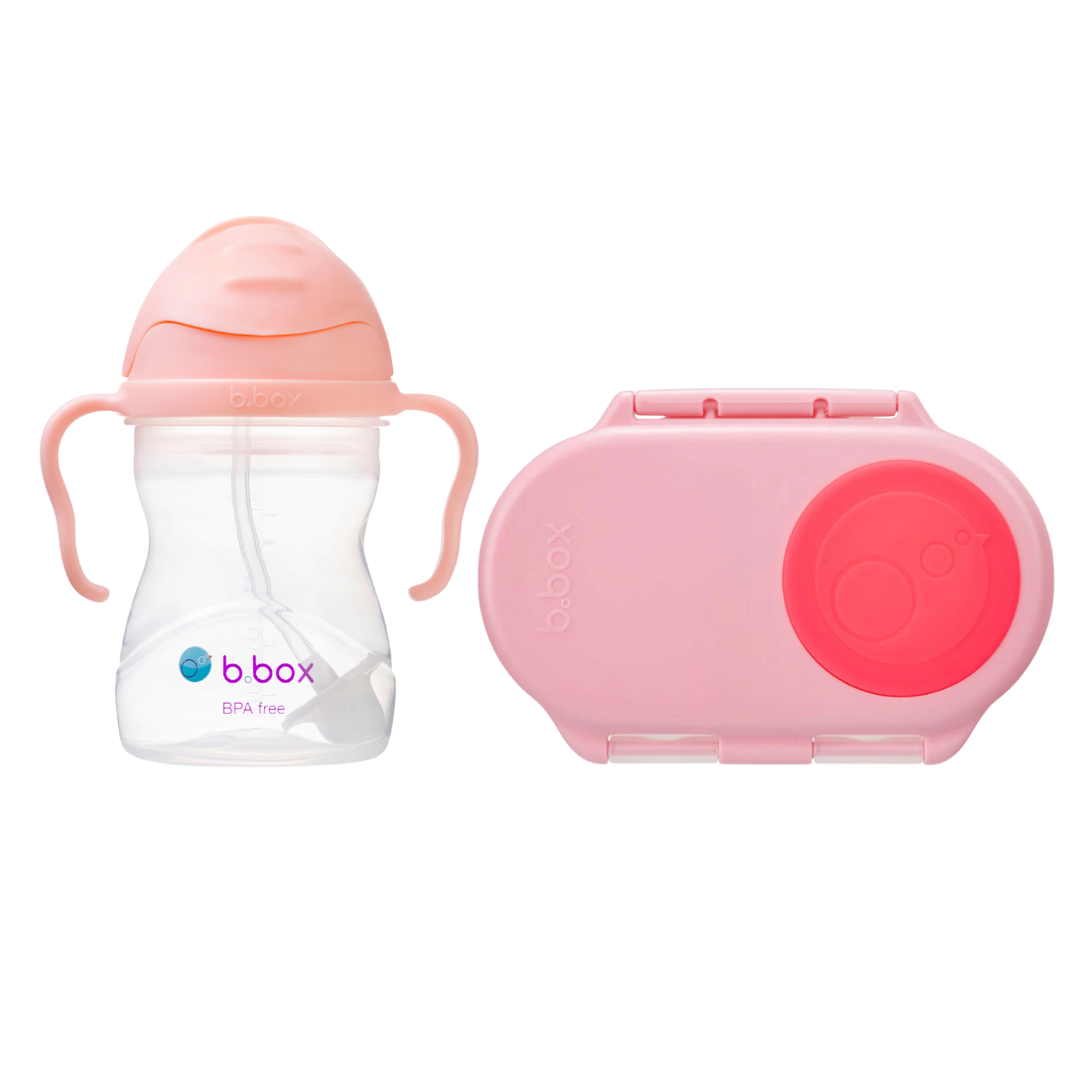 b-box-snackbox-sippy-cup-set-tutti-frutti-flamingo-fizz image 1