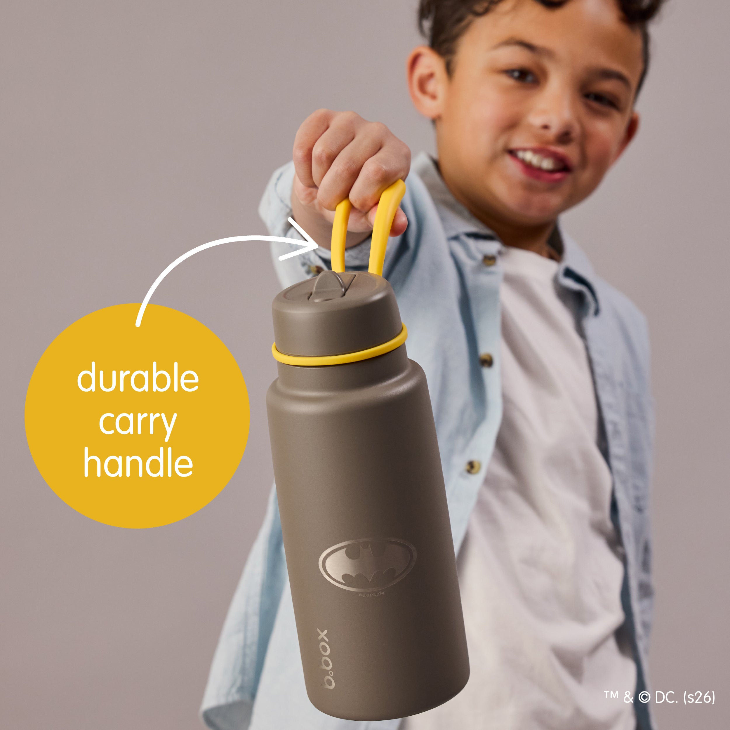 b-box-insulated-flip-top-trinkflasche-1l-batman-46h-kalt image 3