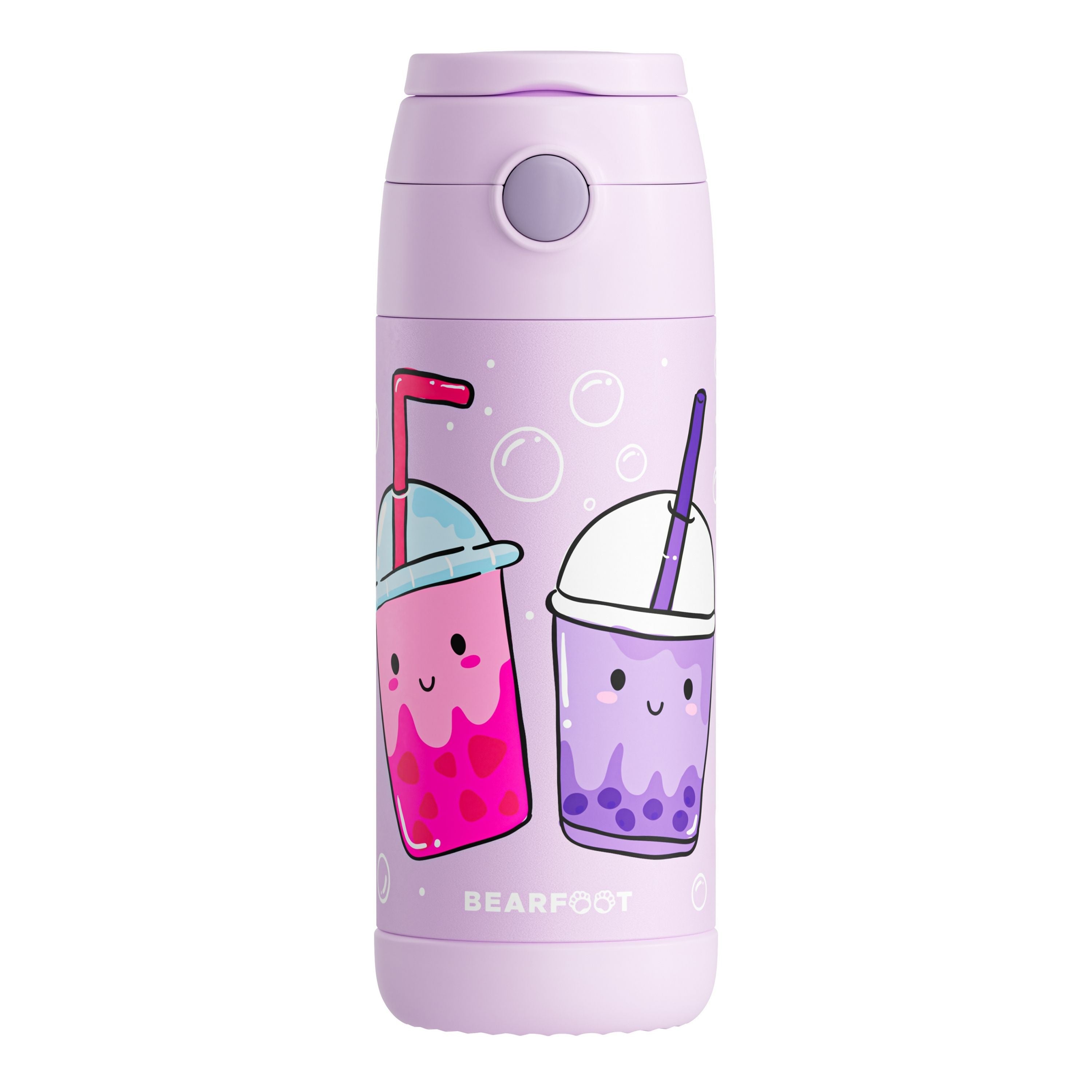 bearfoot-bubbletea-isolierflasche-350-ml-lila-edelstahl image 3