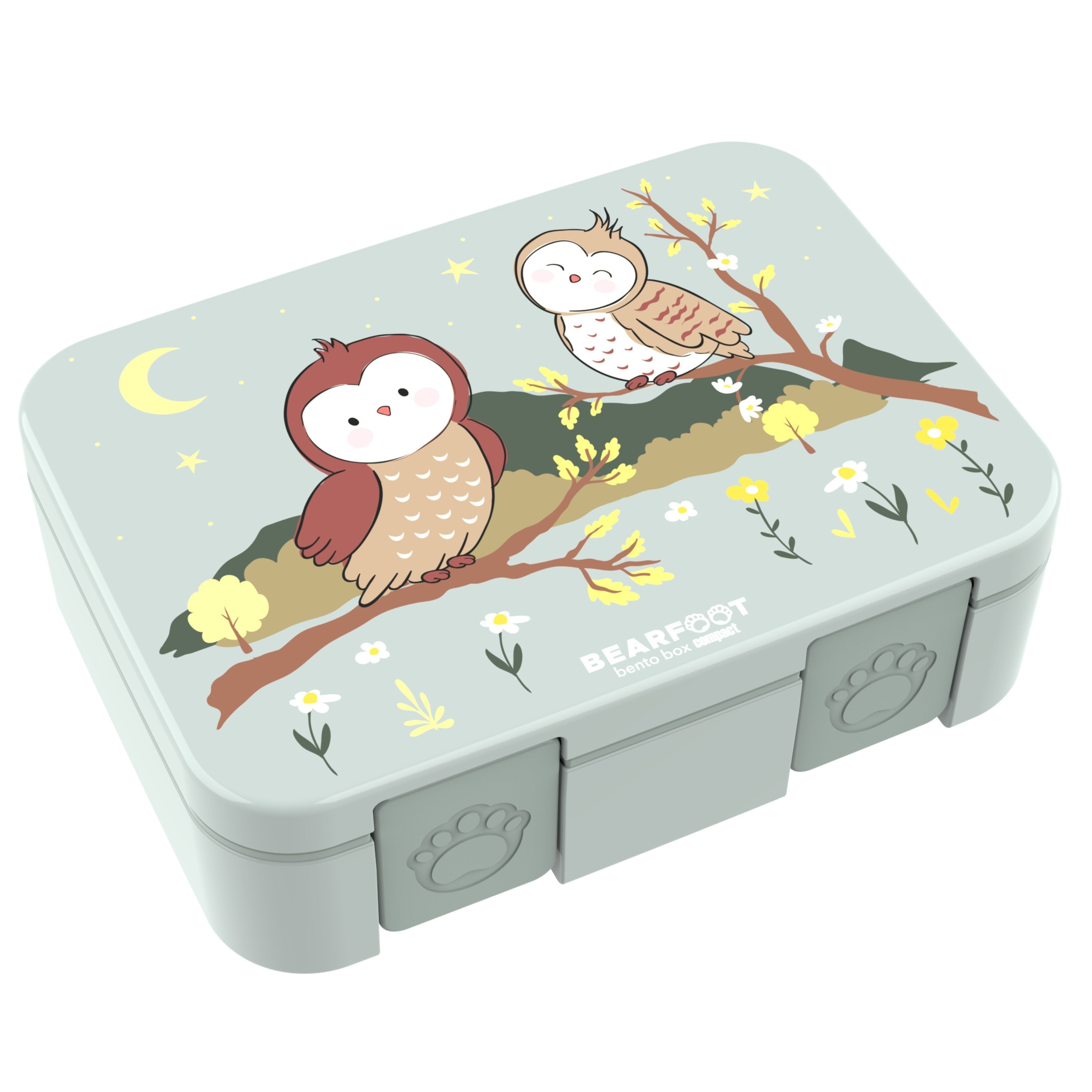 bearfoot-brotdosen-bento-box-eule-salbei-650ml-mit-f-chern image 2