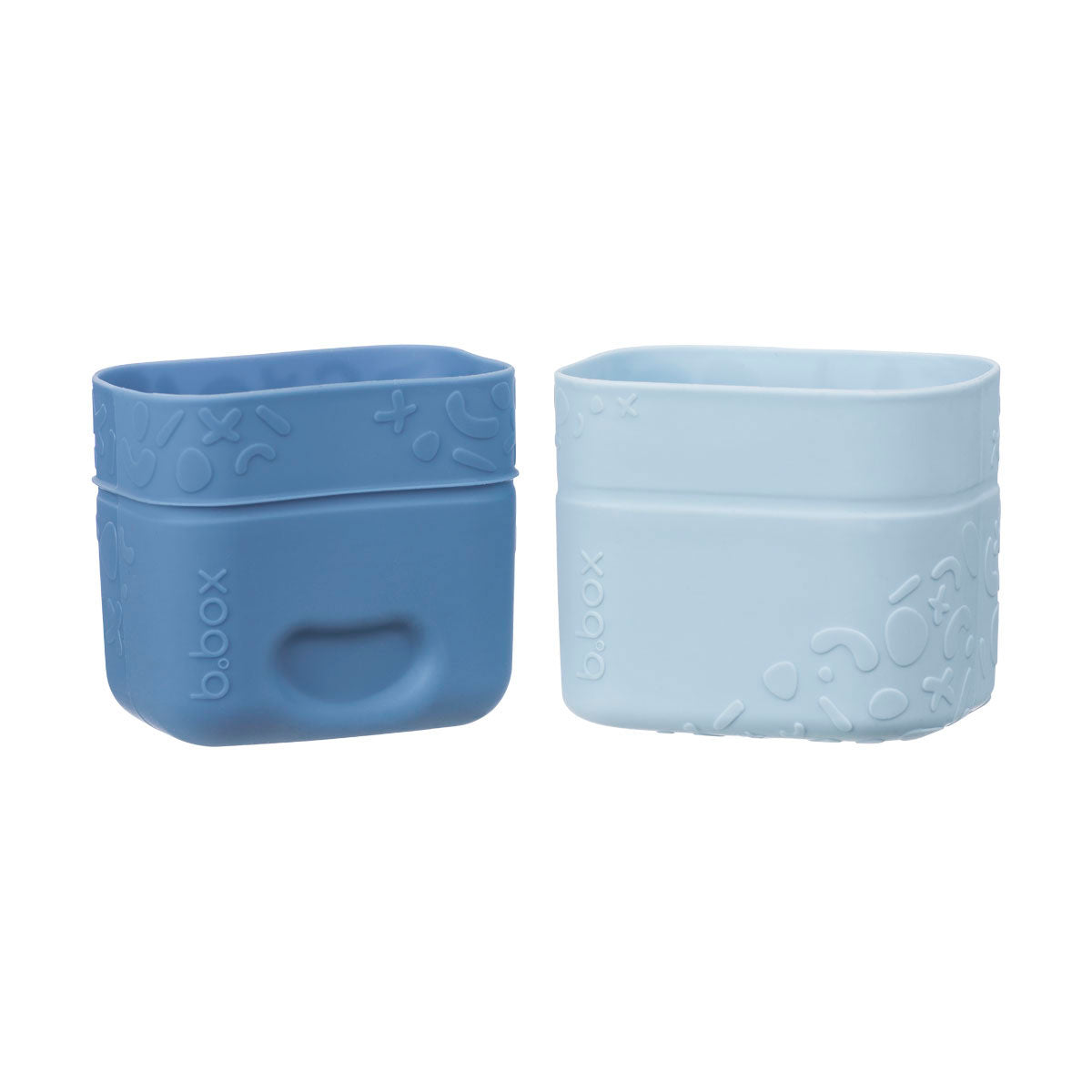 b-box-snack-cups-silikonbecher-ocean-blau-mit-deckel image 1