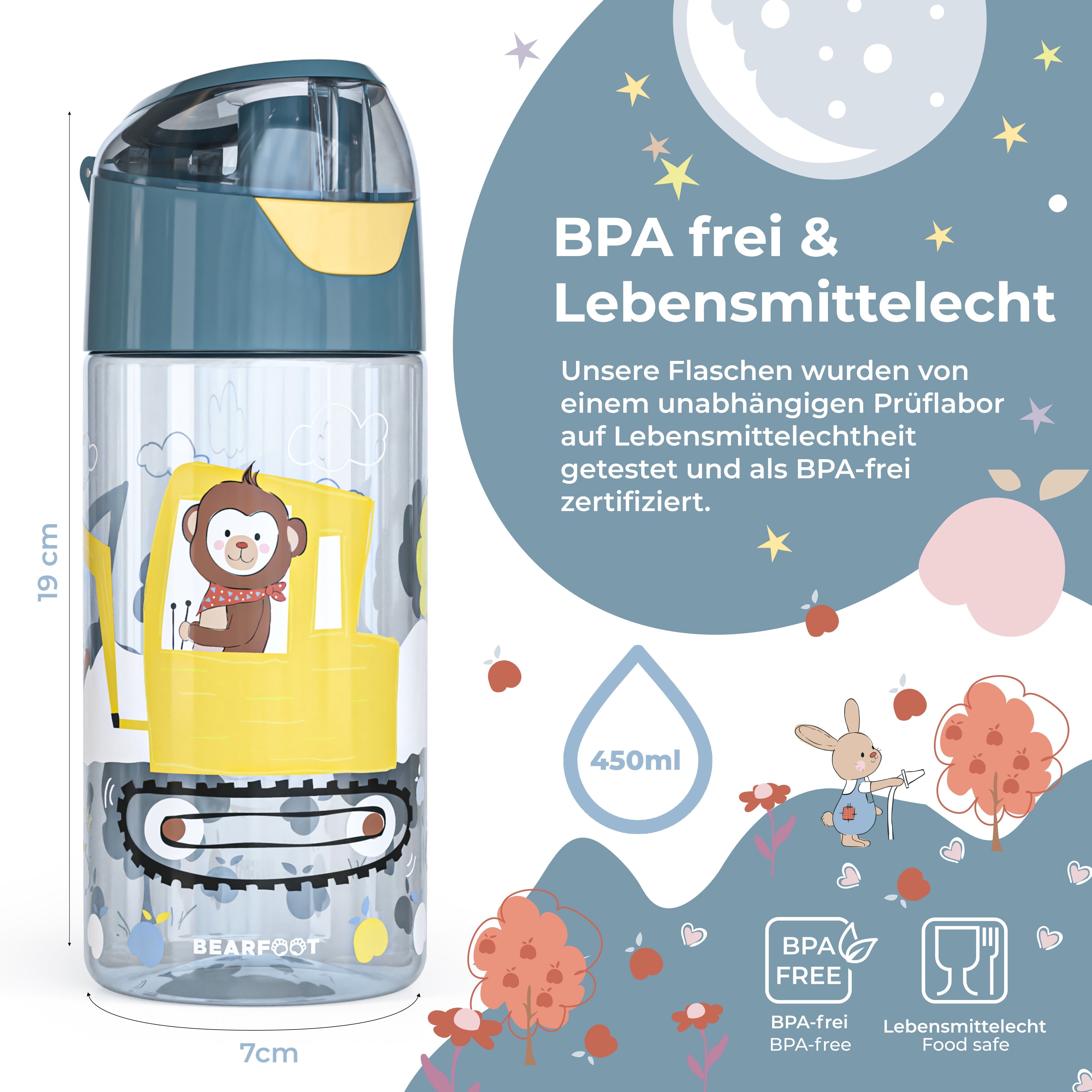 bearfoot-bundles-bagger-bento-box-set-trinkflasche-450ml image 4