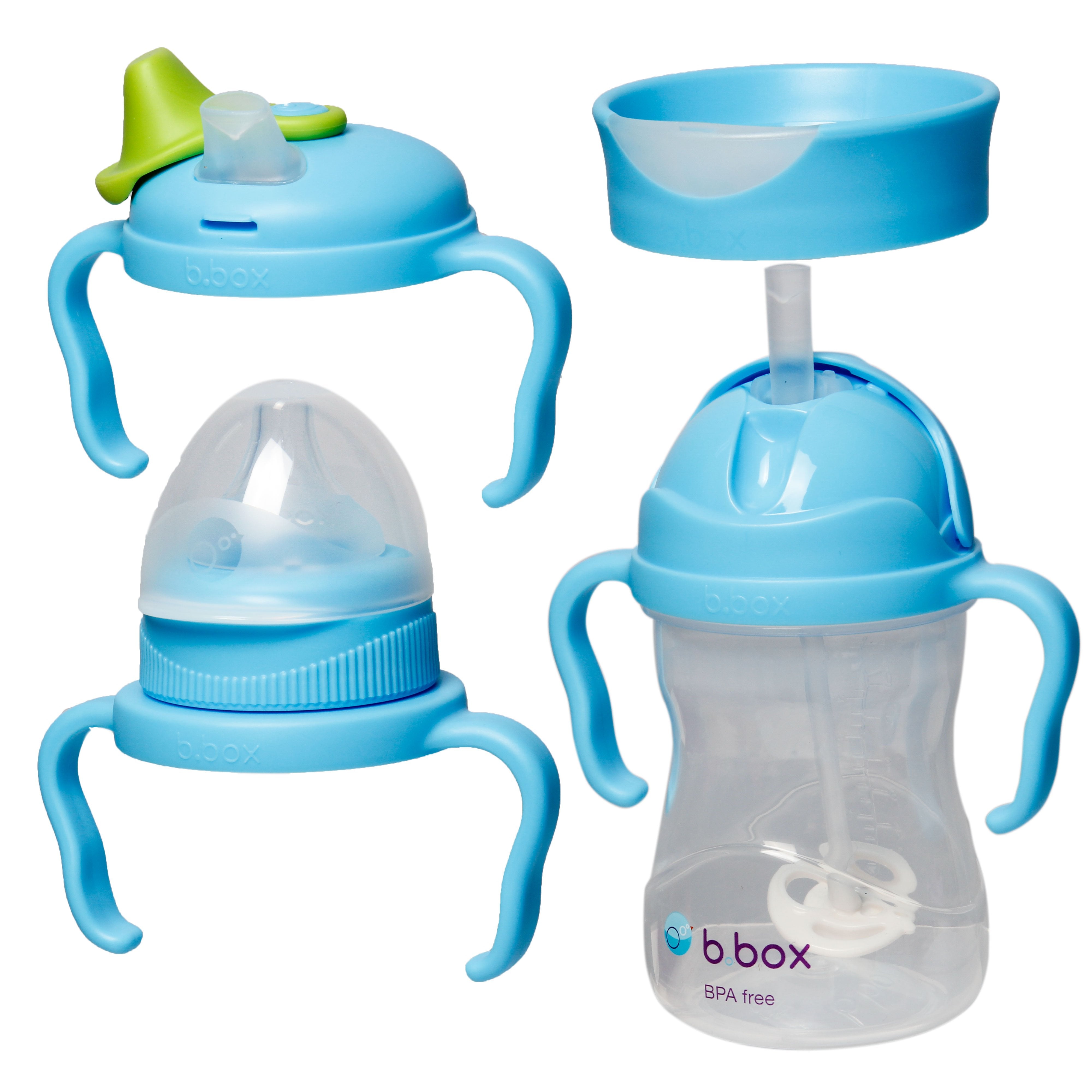 b-box-sippy-cup-transition-set-blueberry-4-in-1-trinkbecher image 1