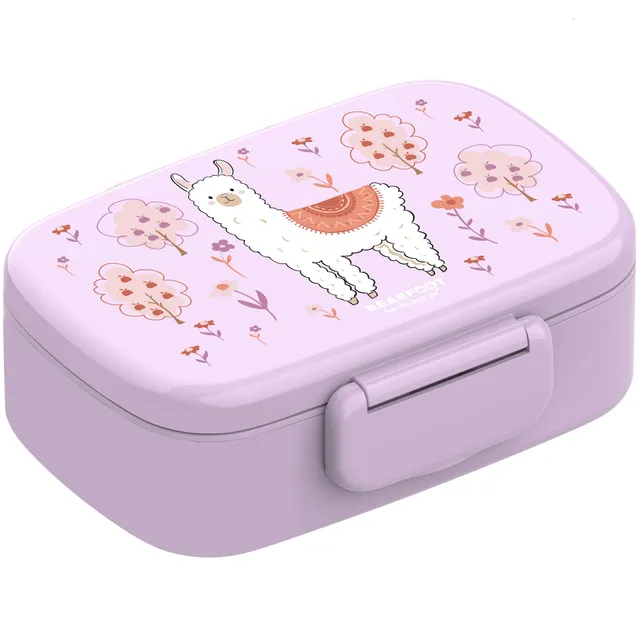 bearfoot-brotdosen-lama-brotdose-kinder-bpa-frei-lila image 1