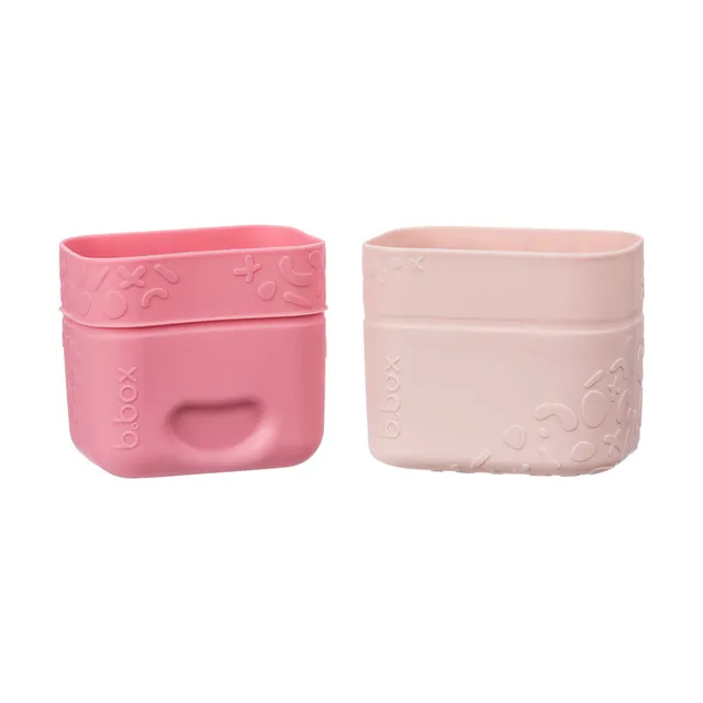b-box-snack-cups-silikonbecher-berry-rosa-mit-deckel image 1