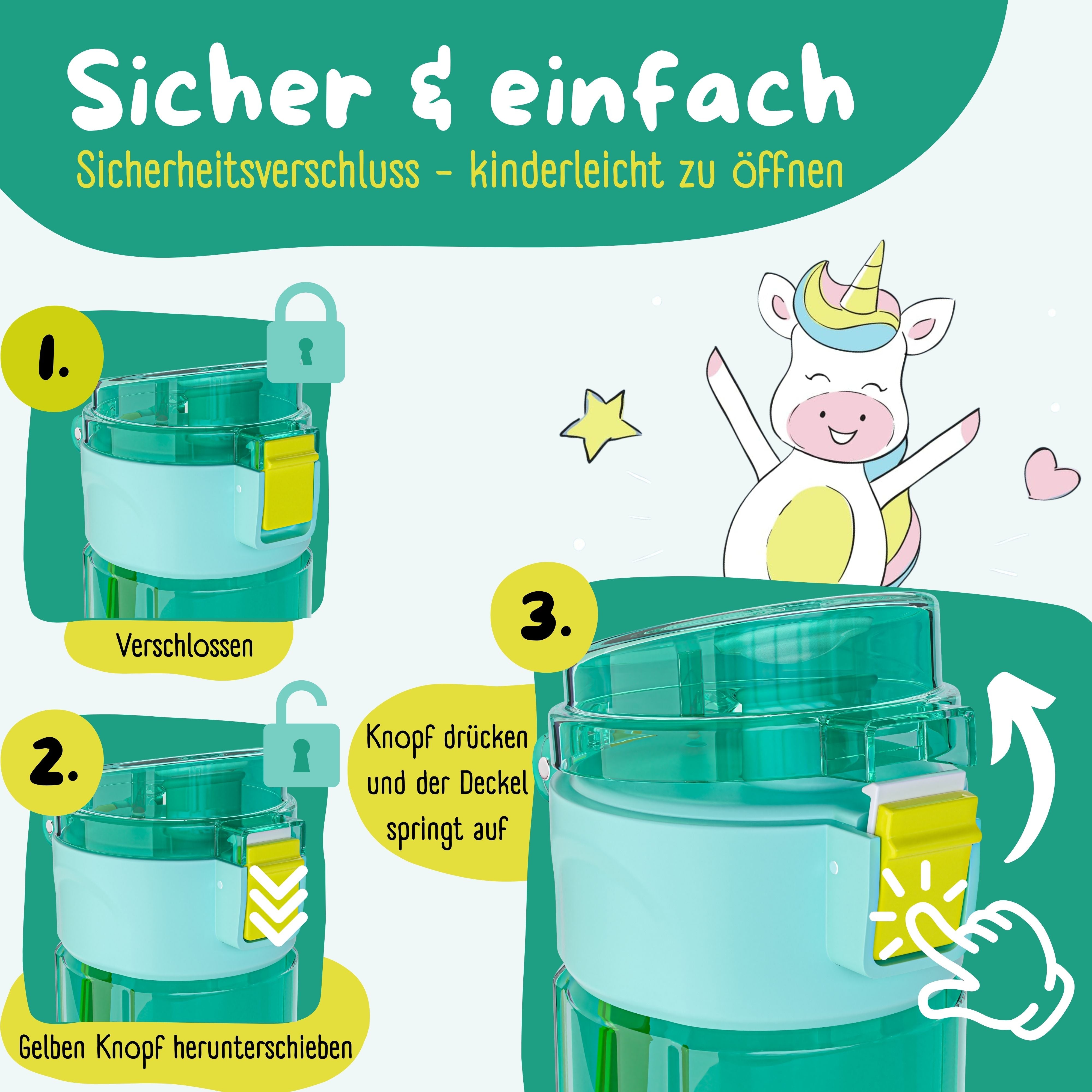bearfoot-trinkflaschen-kinder-500ml-dinos-mint-auslaufsicher image 7