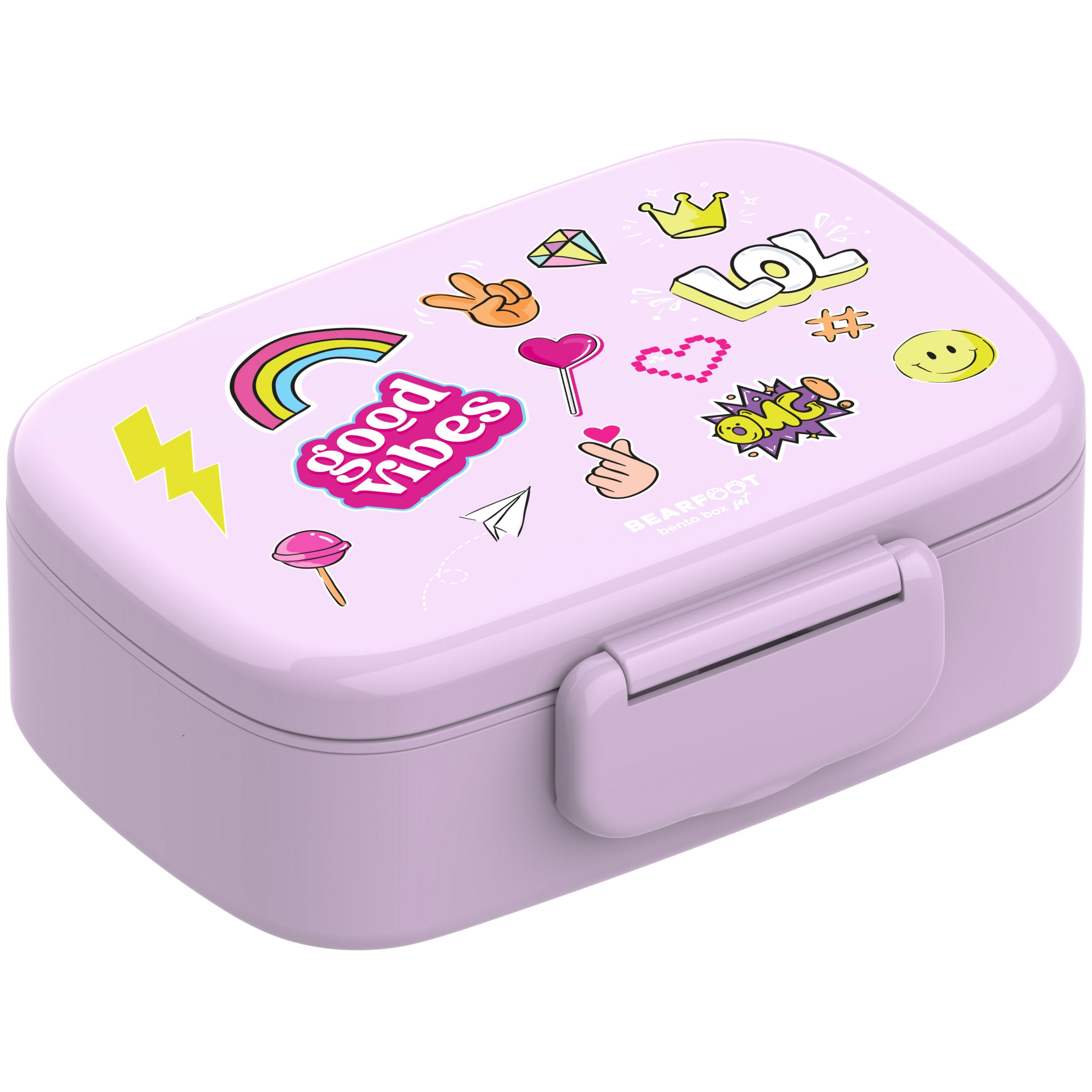 bearfoot-brotdose-kinder-bento-sticker-lila-mit-f-chern image 2