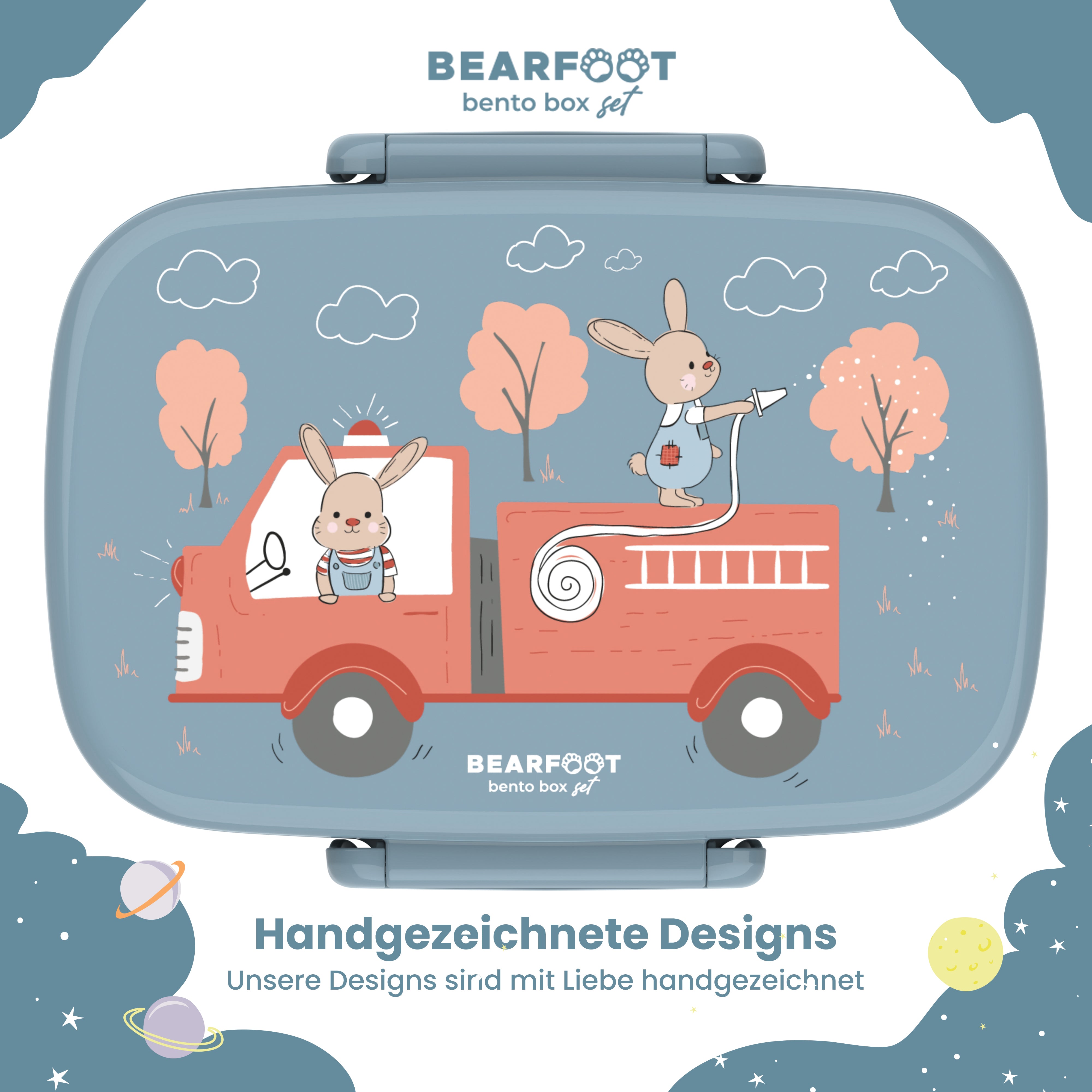 bearfoot-brotdose-kinder-f-cher-feuerwehr-bento-650ml-auslaufsicher image 2