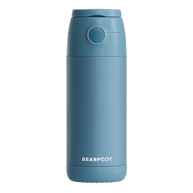 bearfoot-thermo-trinkflasche-edelstahl-blau-350ml-kinderfreundlich image 1