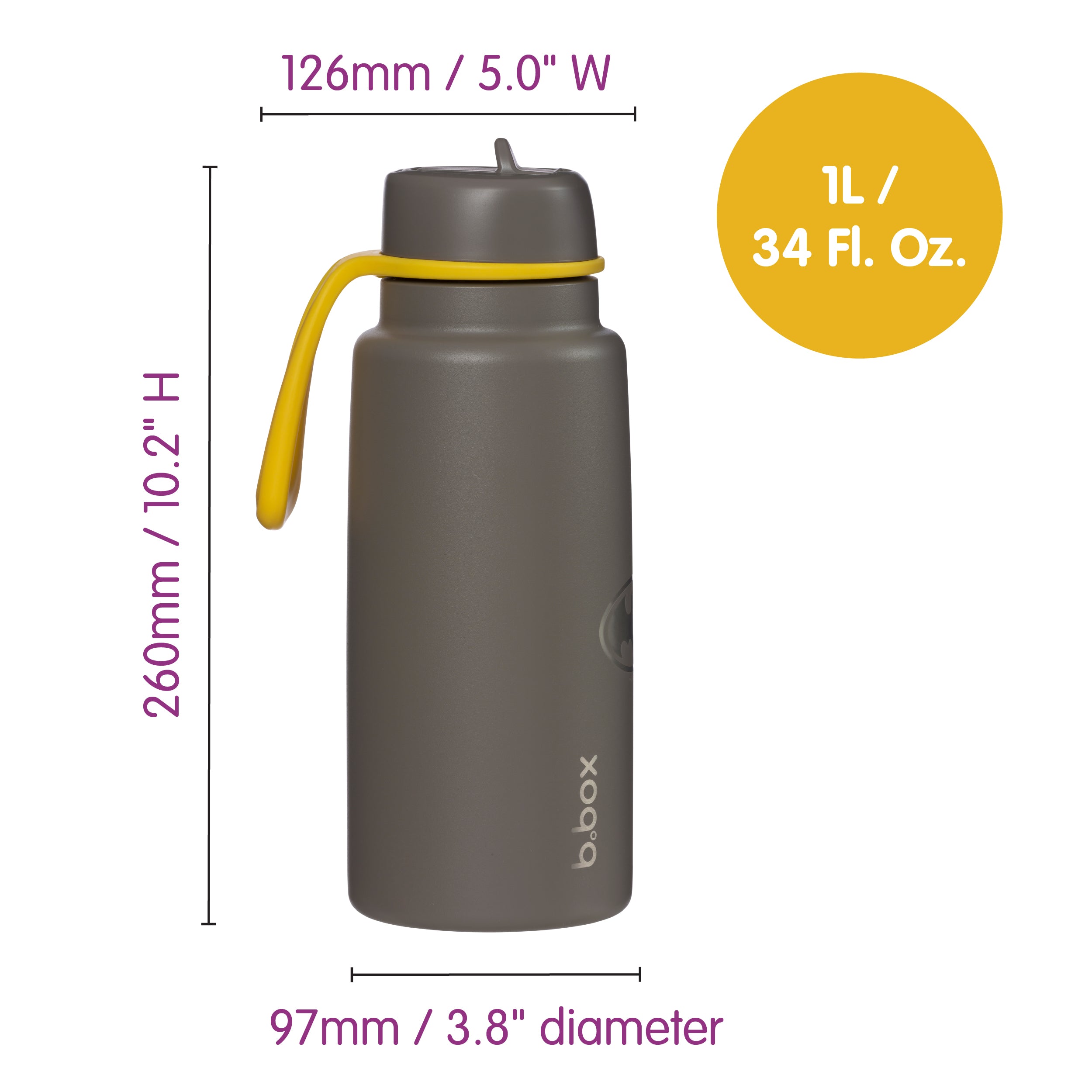 b-box-insulated-flip-top-trinkflasche-1l-batman-46h-kalt image 6