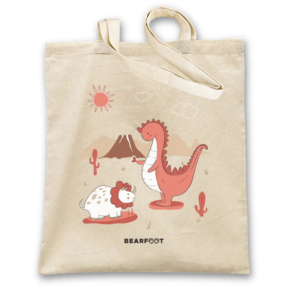 bearfoot-jutebeutel-dinos-baumwolle-35-x-40-cm image 1